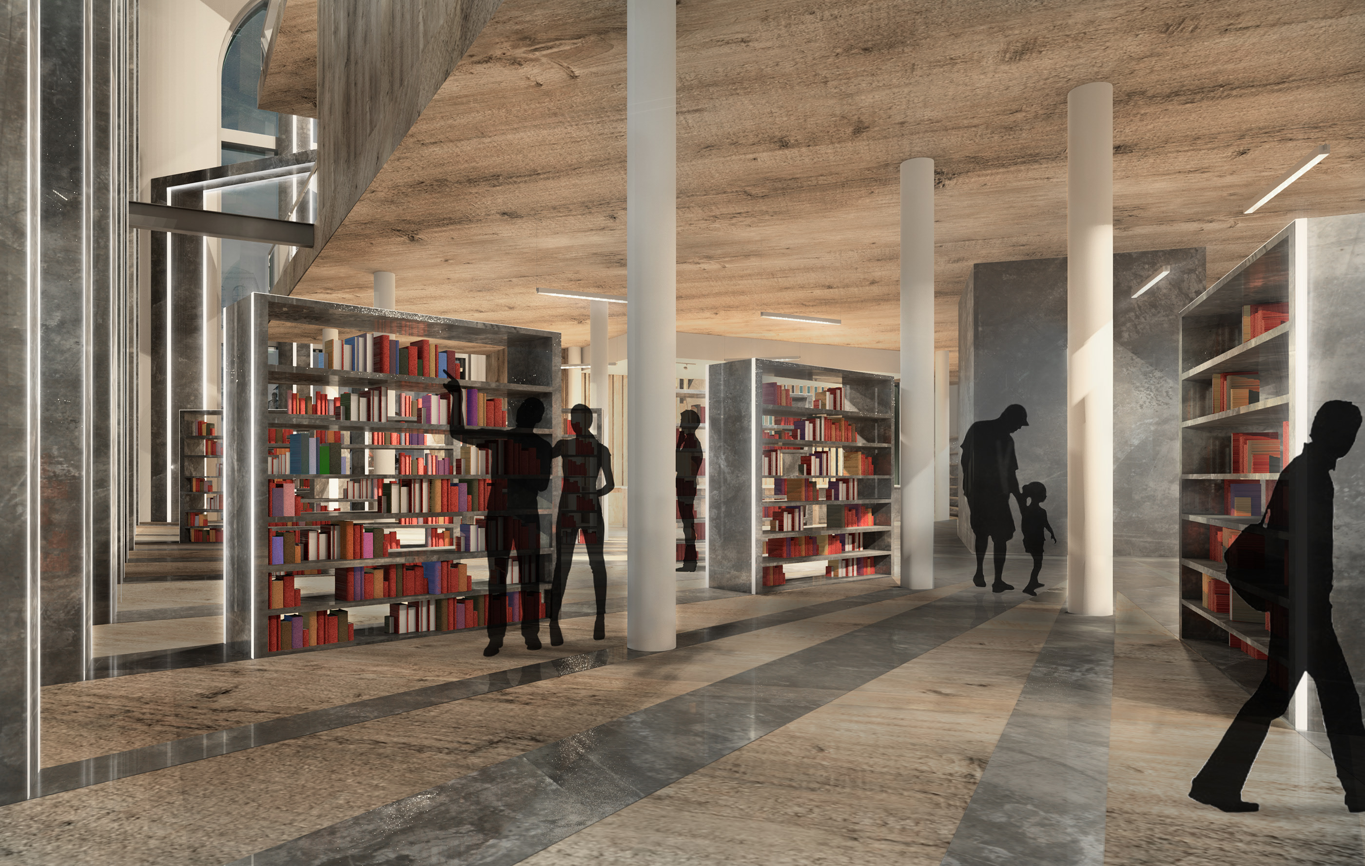 罗马协作项目 | 扰动书店/咖啡厅设计-1