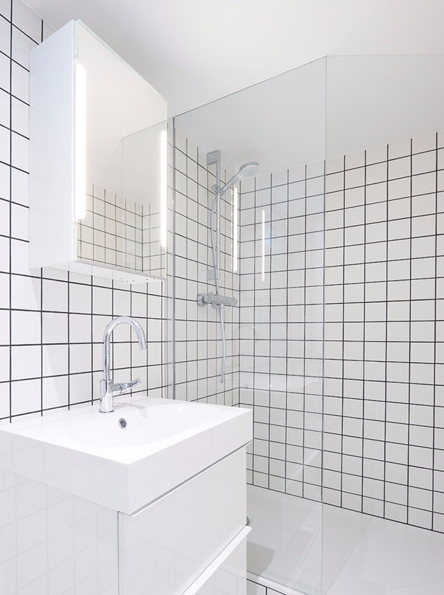 巴黎 30㎡小宅,拱形储物柜打造宽敞空间-39