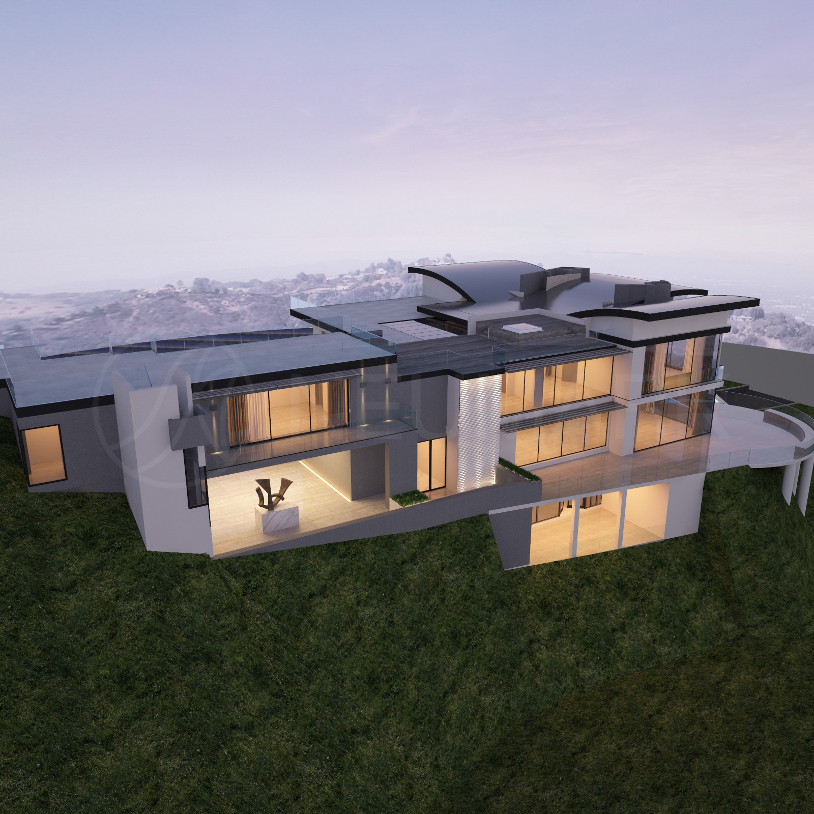 "云端之上 | 贝弗利山巅豪华私人住宅"-58