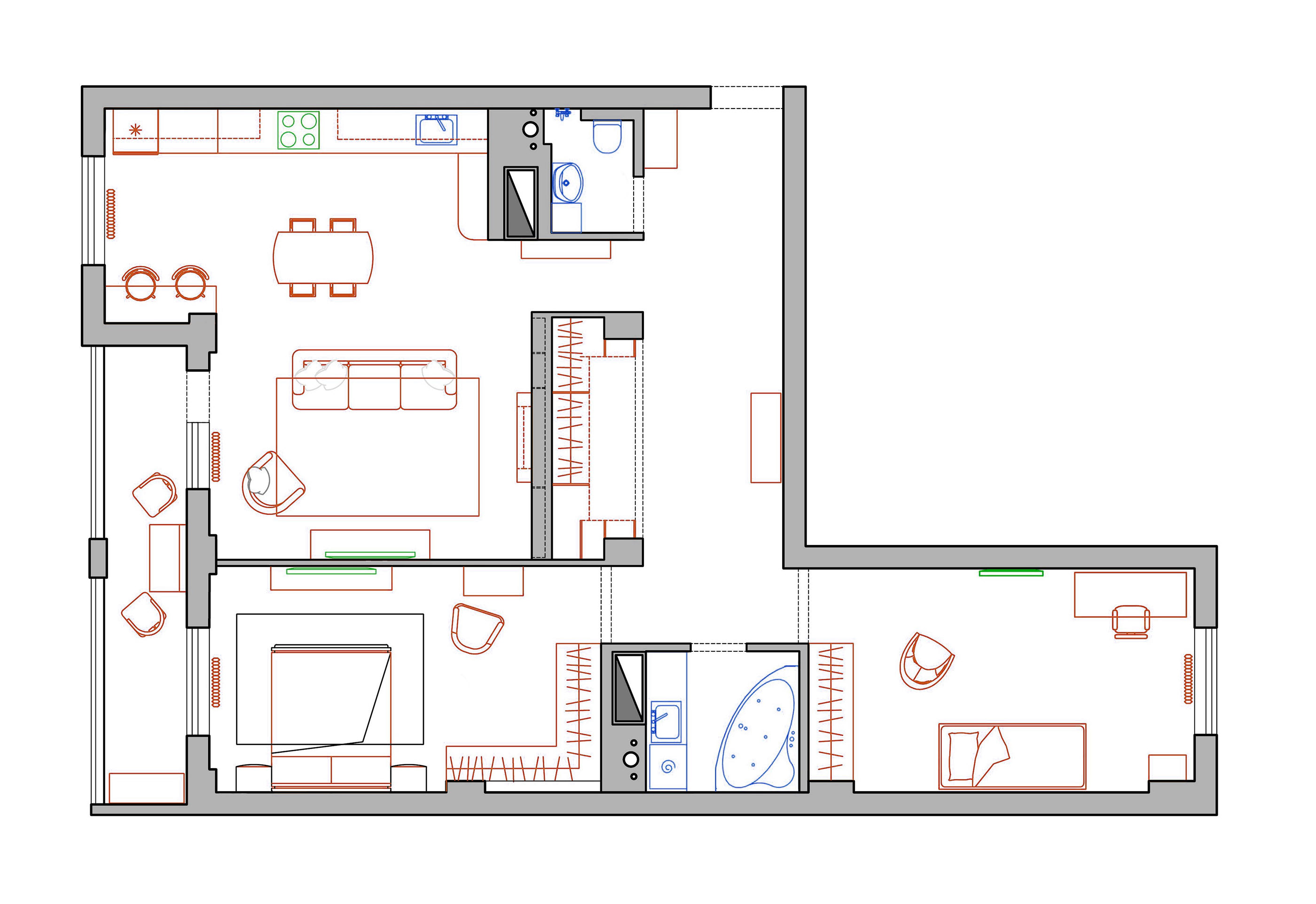 简约宜居的 Dzershinskogo 公寓-1