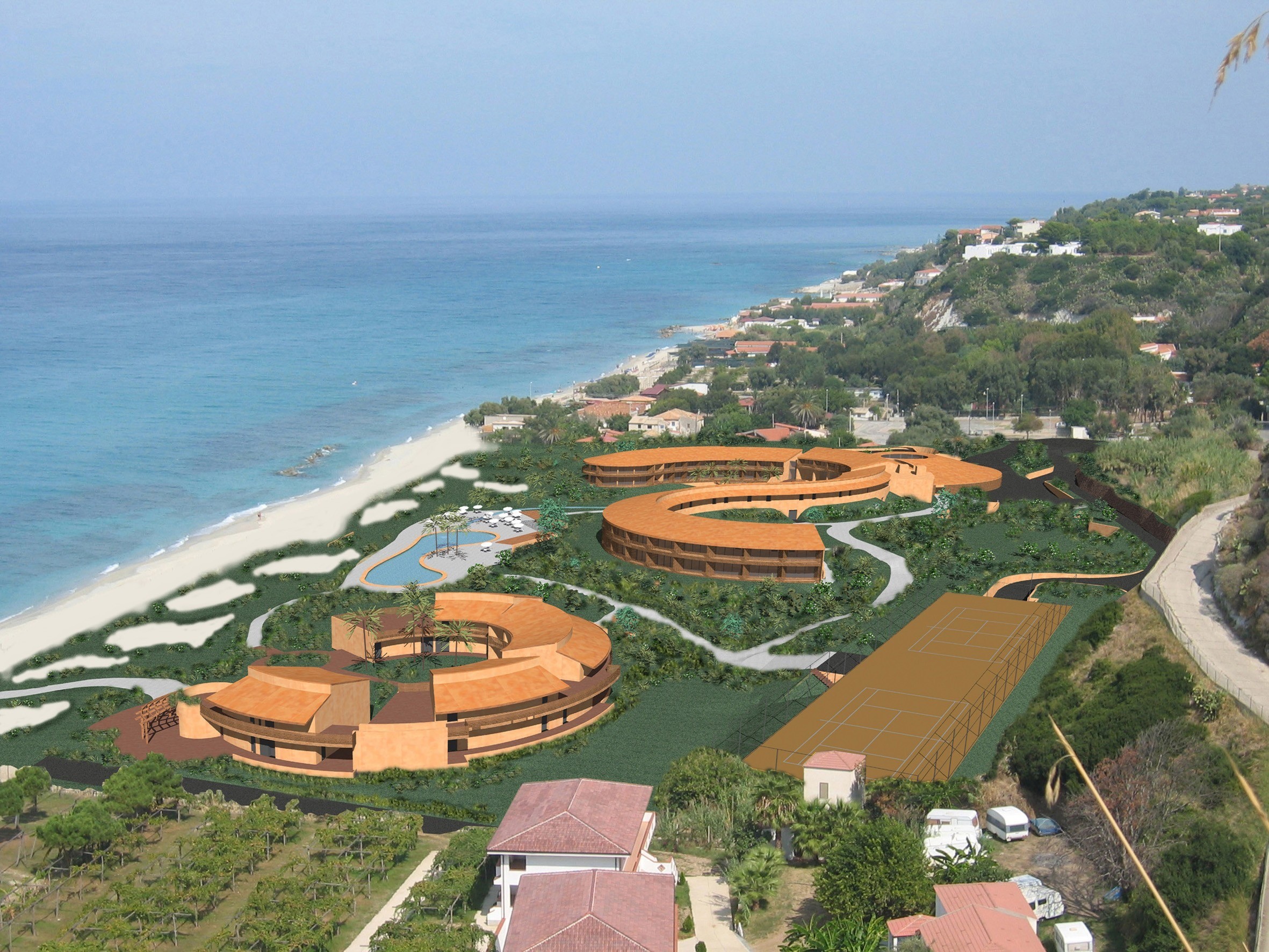 混凝土之韵 | 度假酒店泳池与海水疗法设计-0