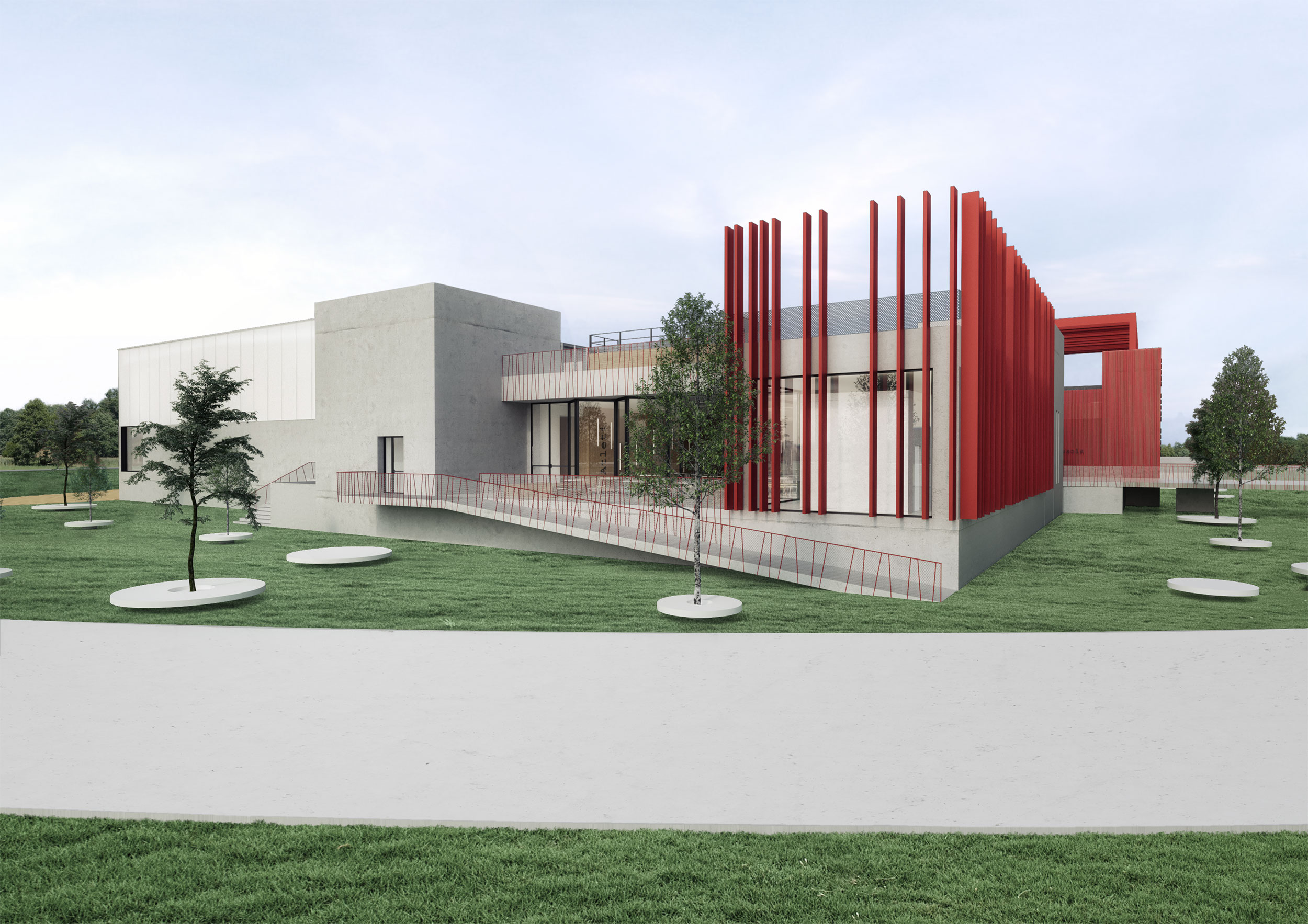 2020 年完工的意大利 Cassola 运动岛公园-7