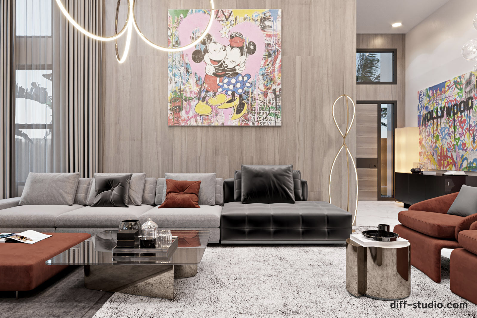 加州洛杉矶私人住宅 -- 简约时尚的现代家居-1