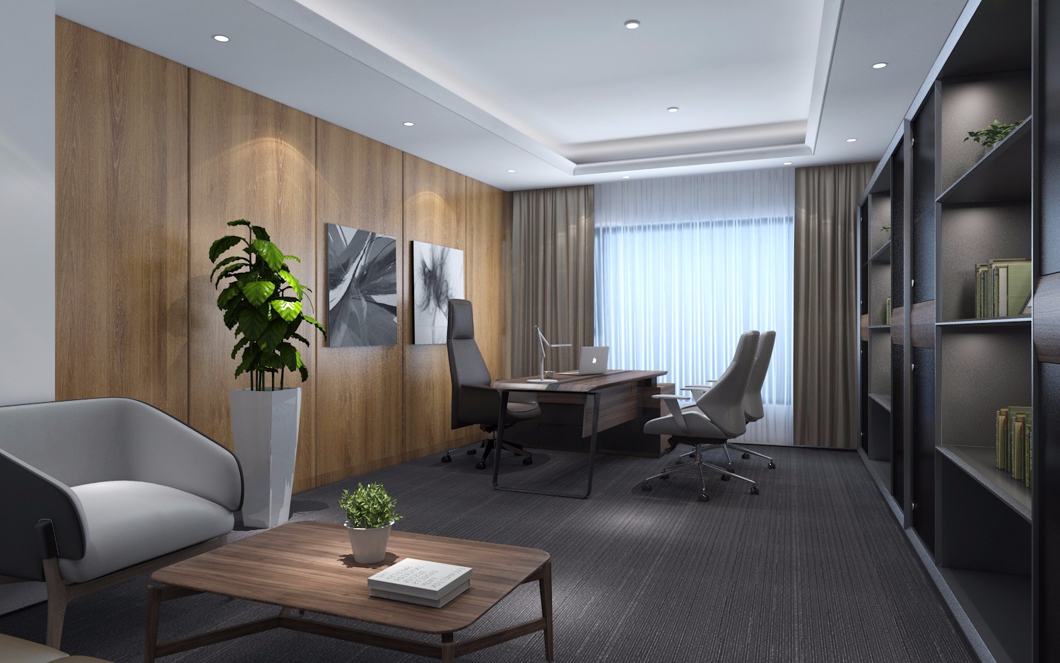 北京泰益德置业集团新中式办公空间设计-15