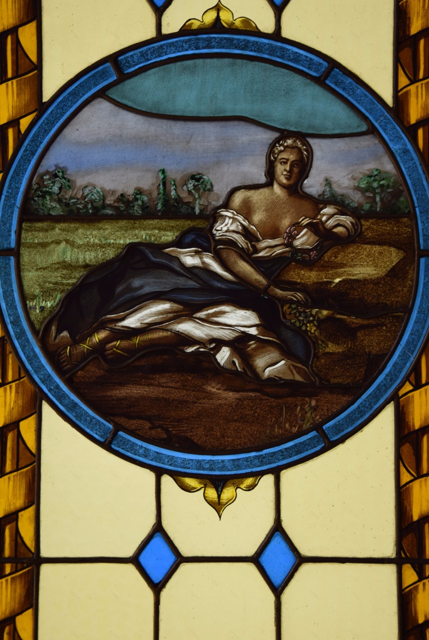 艺术自由风格的复原玻璃窗-0