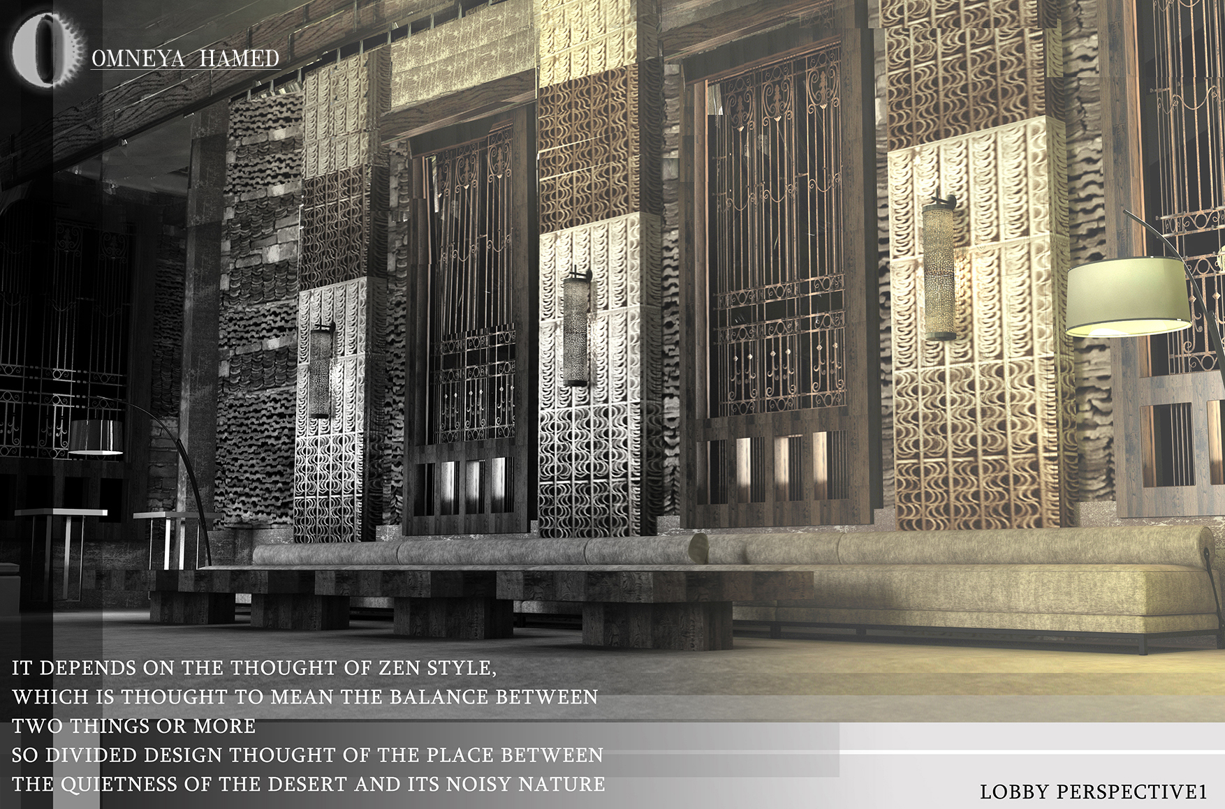 酒店大堂设计实例 | 知名设计师打造的城市绿洲-0