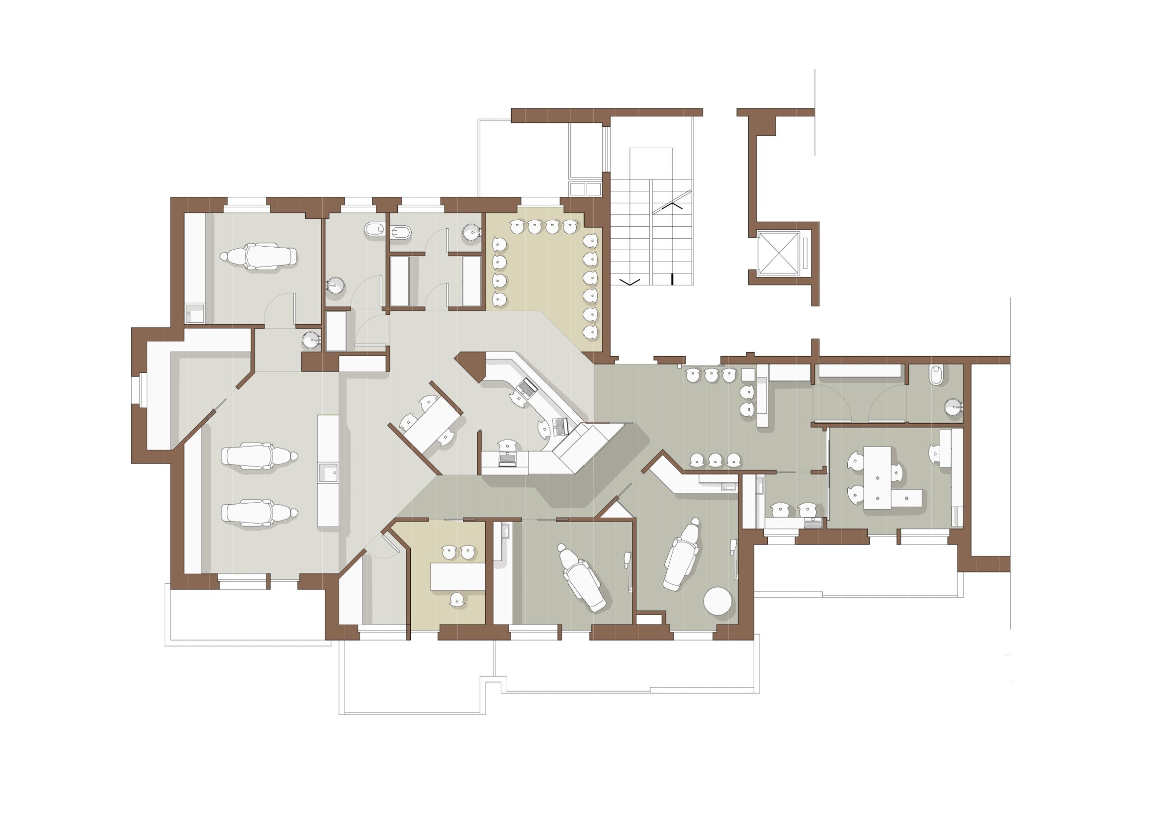 融合建筑的口腔诊所设计-1