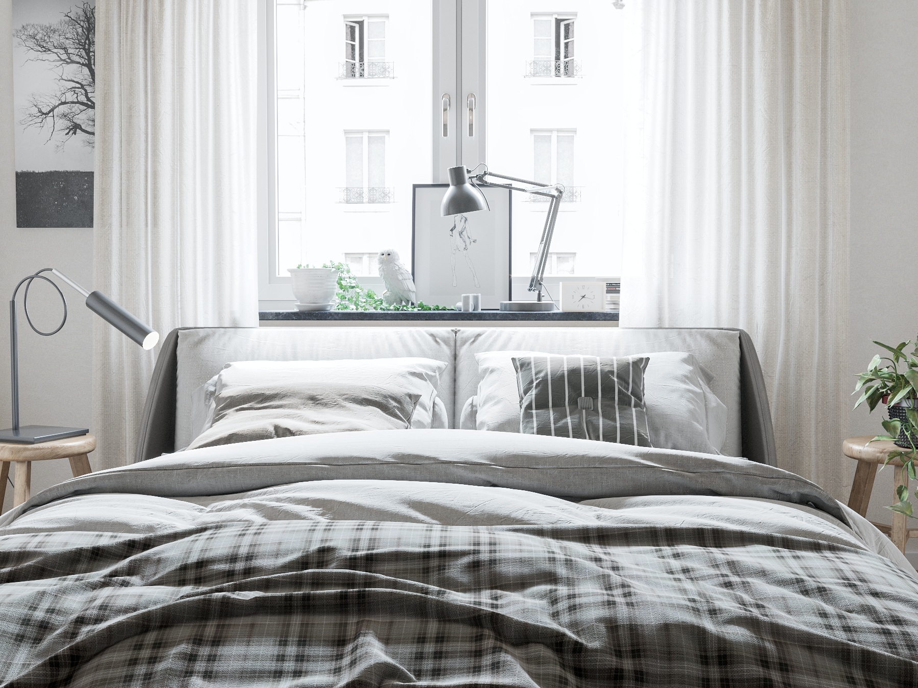 Scandinavian Interior (3ds max, Corona)-9