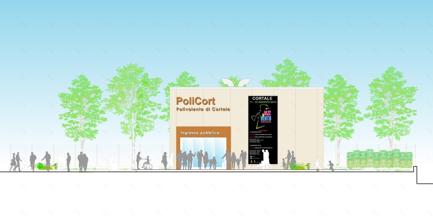 多功能结构建筑 | Cortale 市运动与文化中心-1