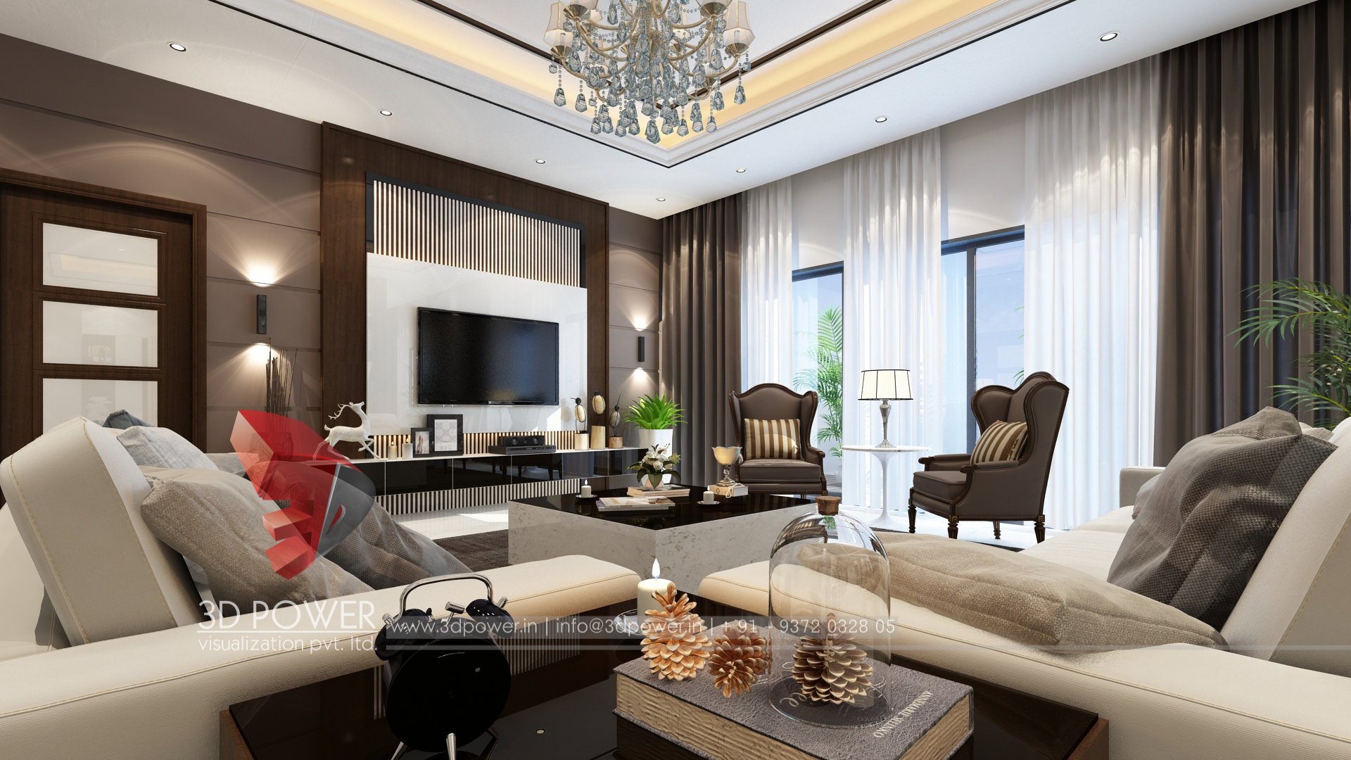 3D 室内设计案例 | 单家庭住宅的精致室内空间-0