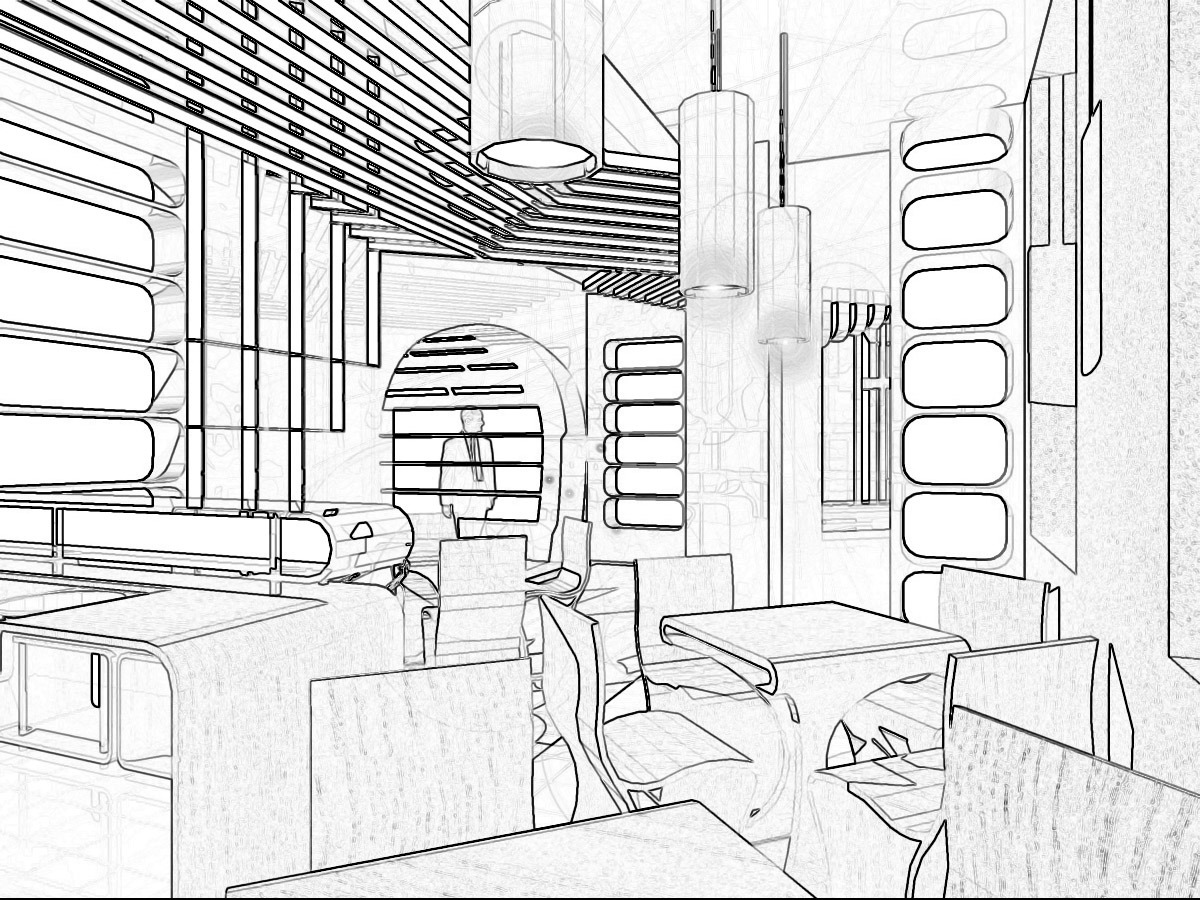 米斯克斯美食店室内设计-6