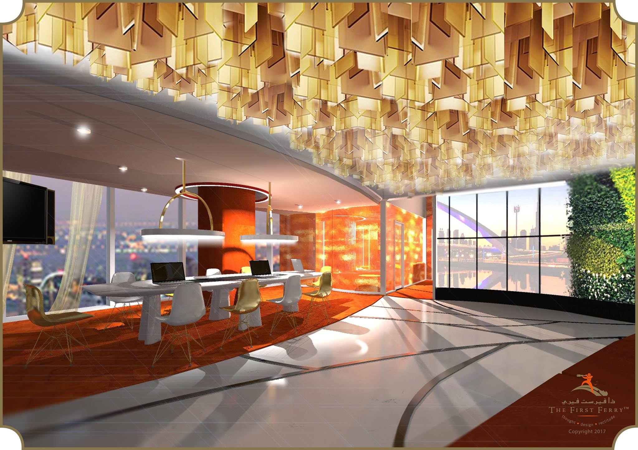 二进制塔 | 迪拜商务湾私人豪华办公空间-8