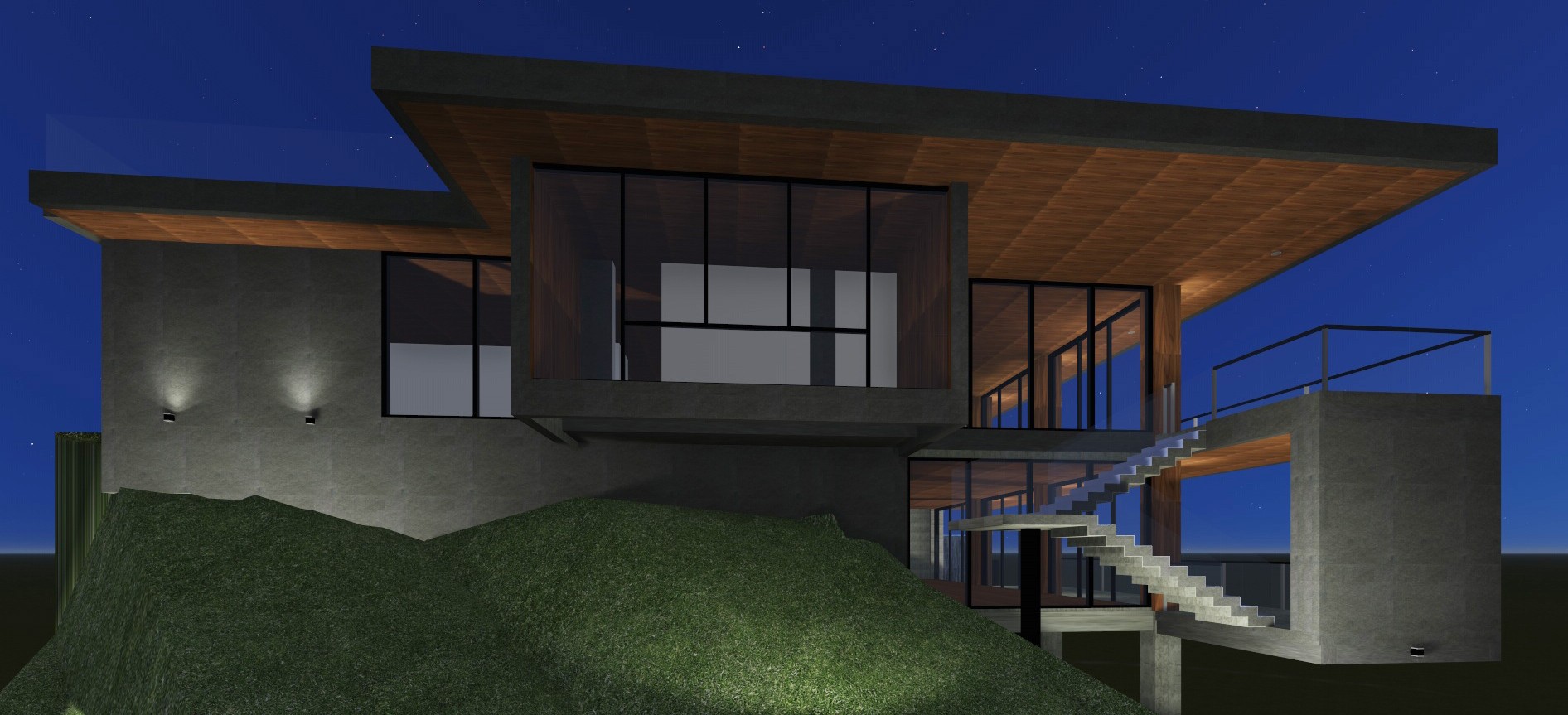 山间周末度假屋设计-5