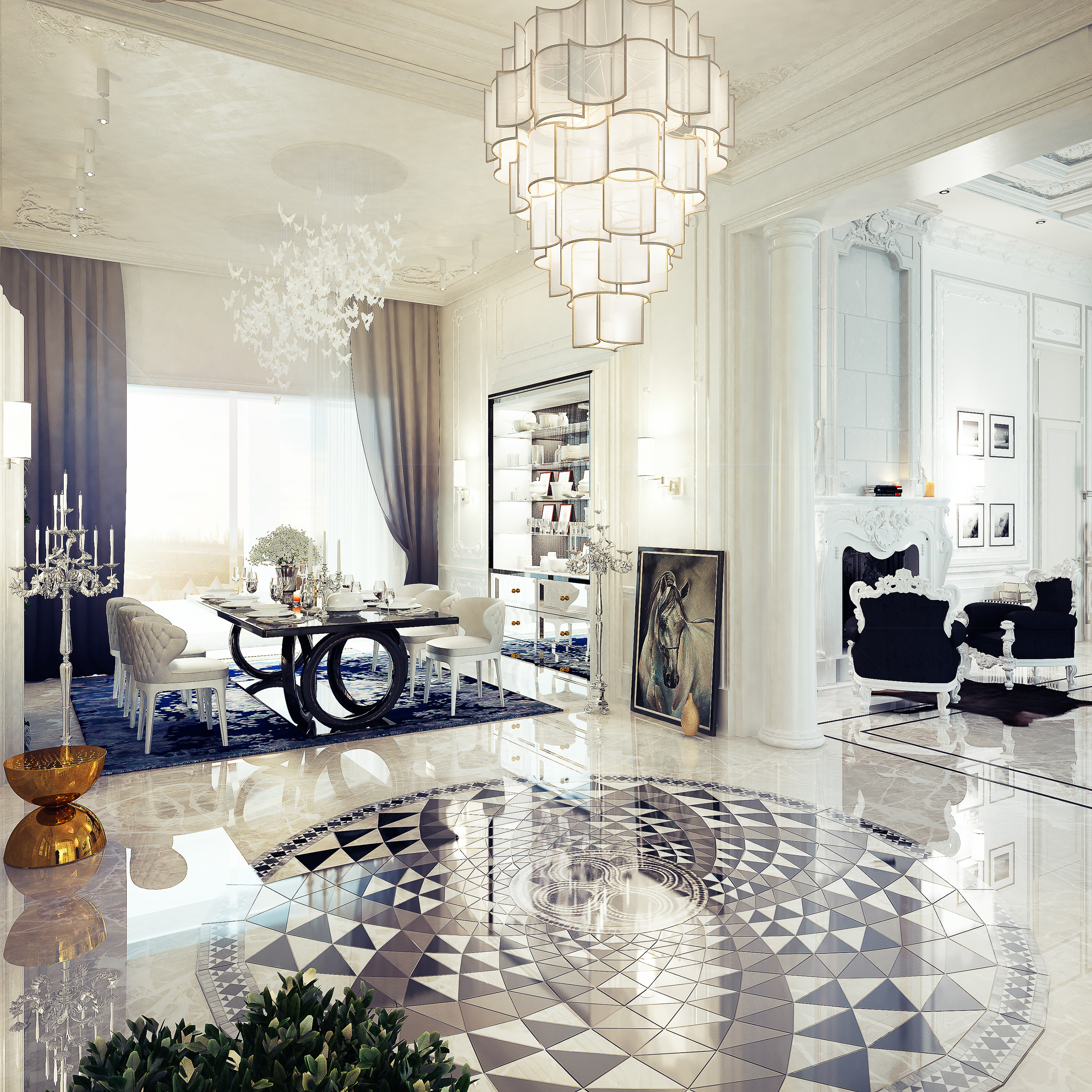 乌克兰基辅 600 平米私人住宅室内设计-7