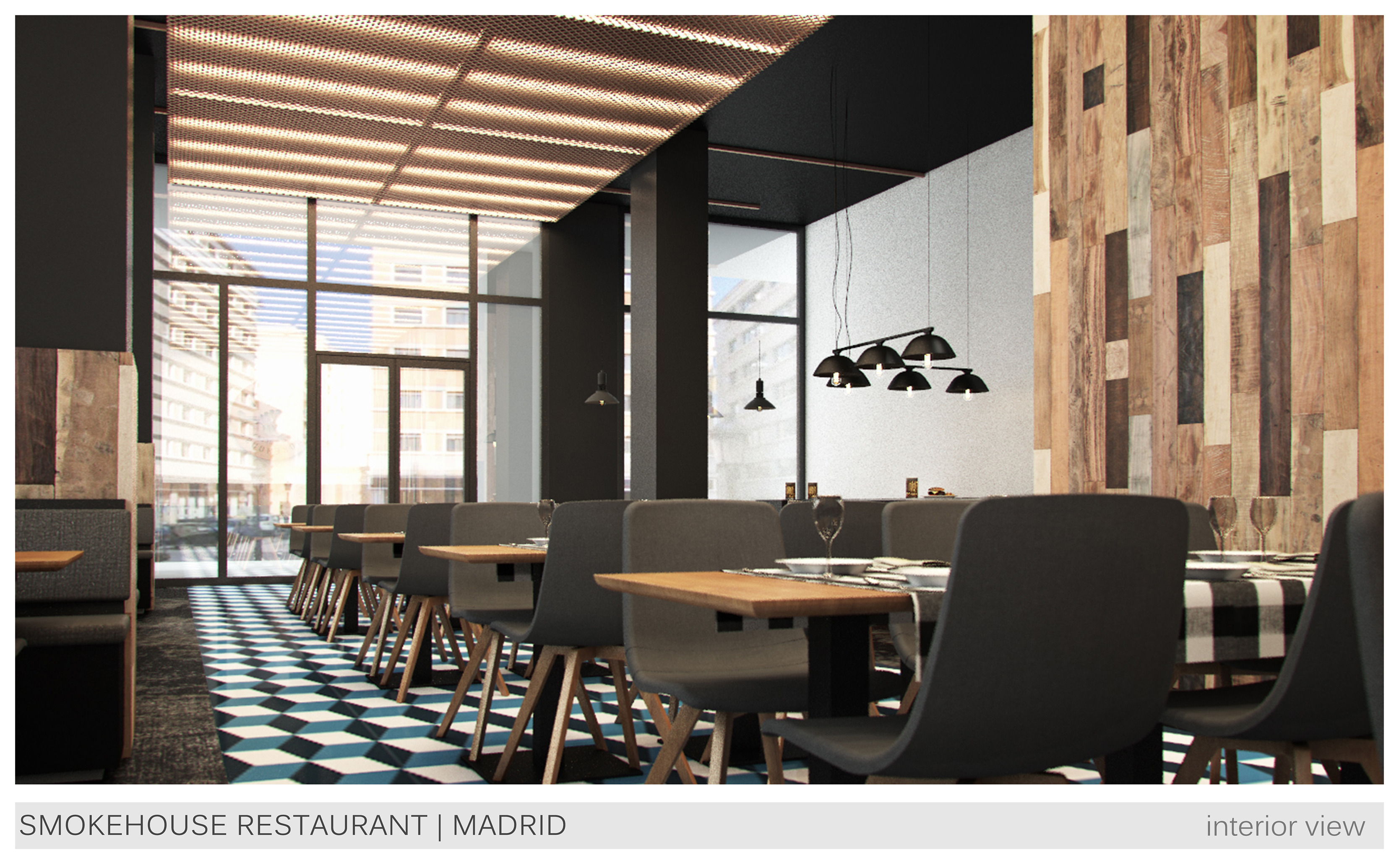 Madrid 西班牙城市烟熏屋餐厅设计大赛佳作-1