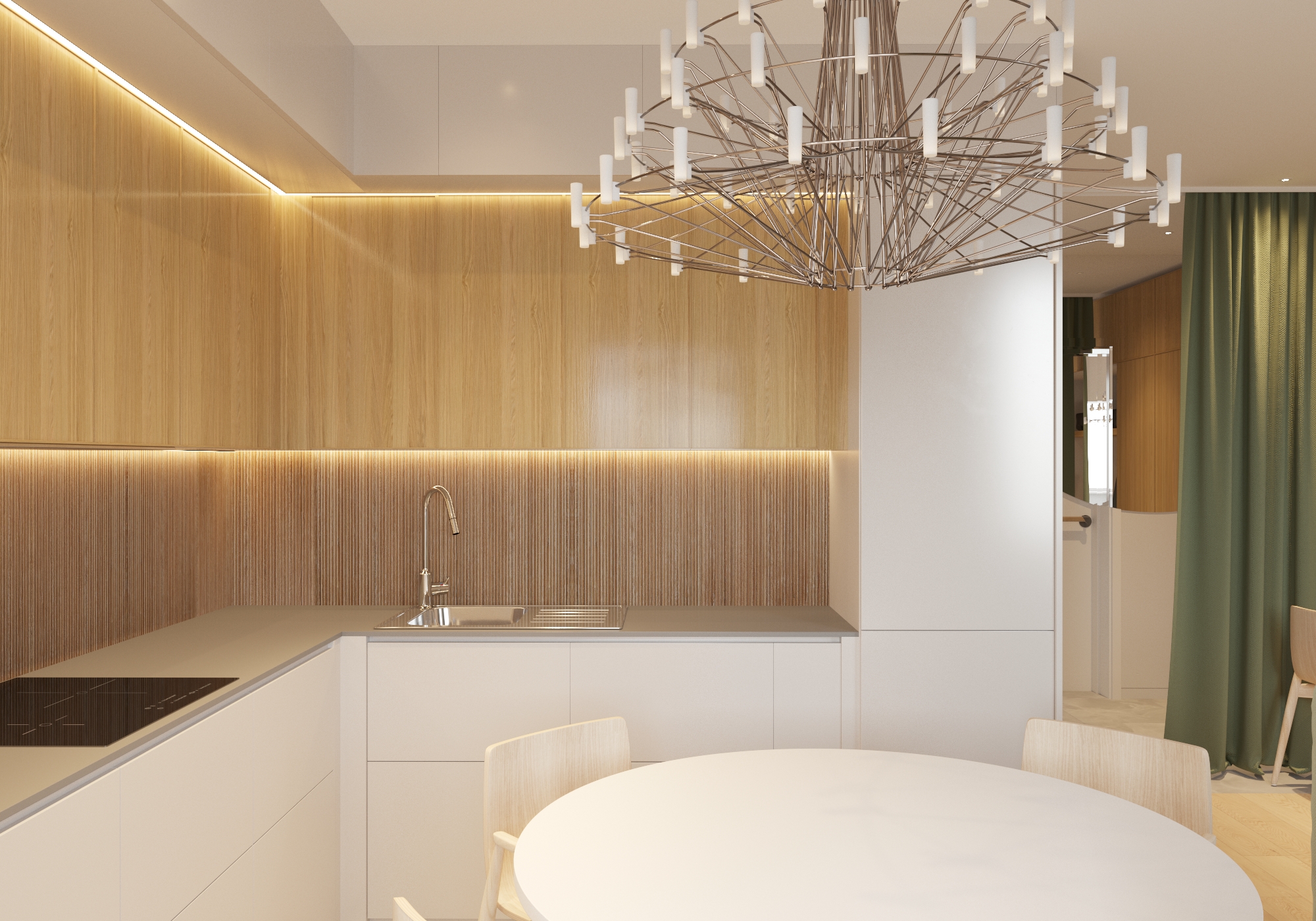 2018 年完成的"Prityazhenie"公寓室内设计-6