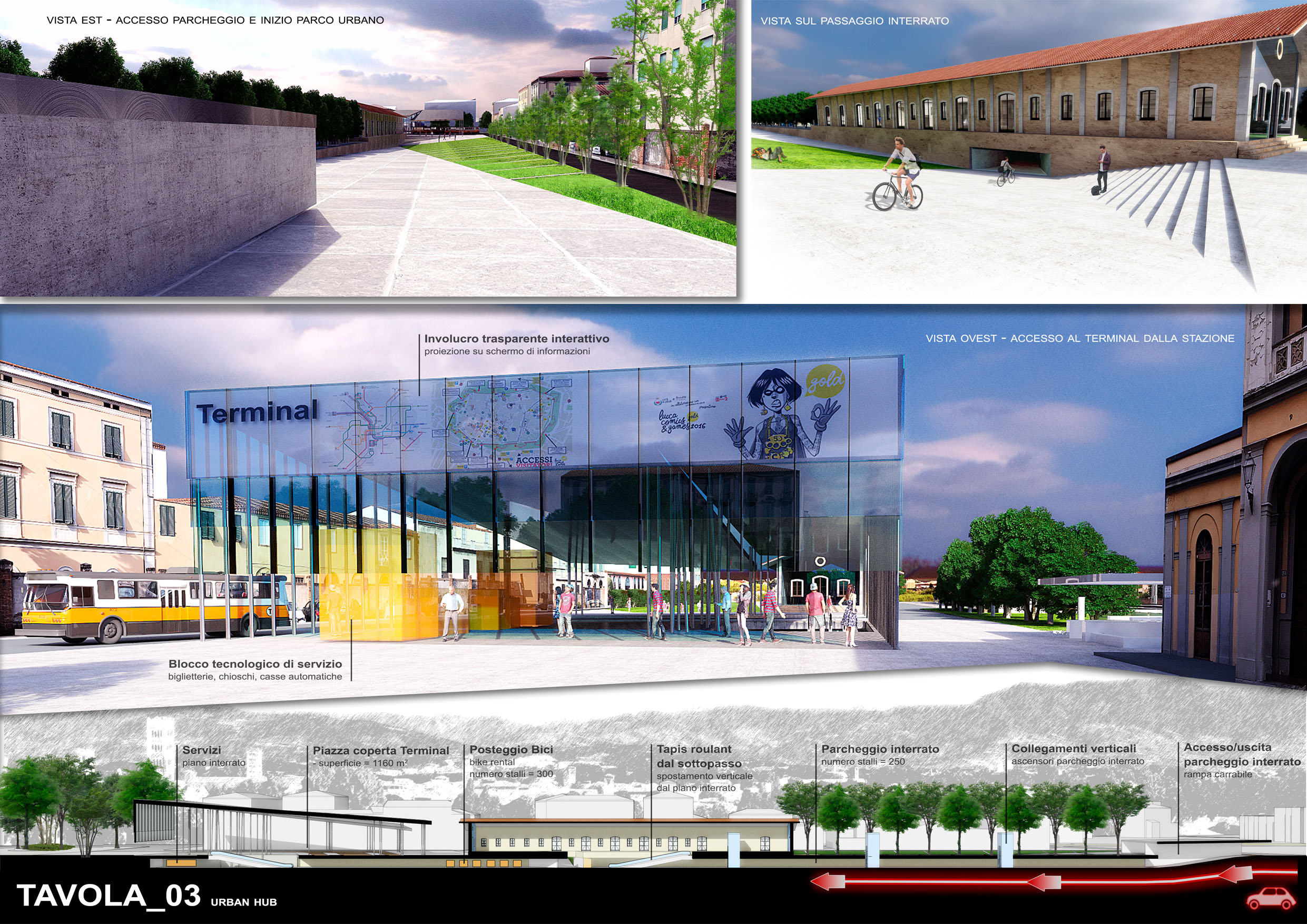 意大利卢卡火车站旁的多功能公共空间设计-3