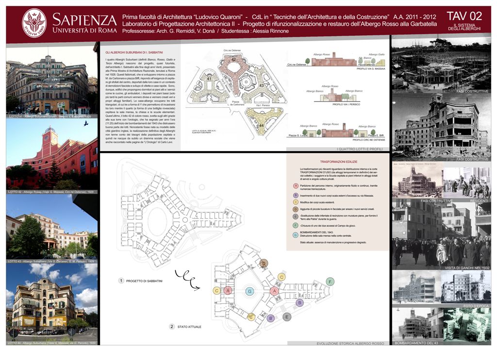 罗马红色酒店多功能社区中心 | 复古与创新的完美结合-1