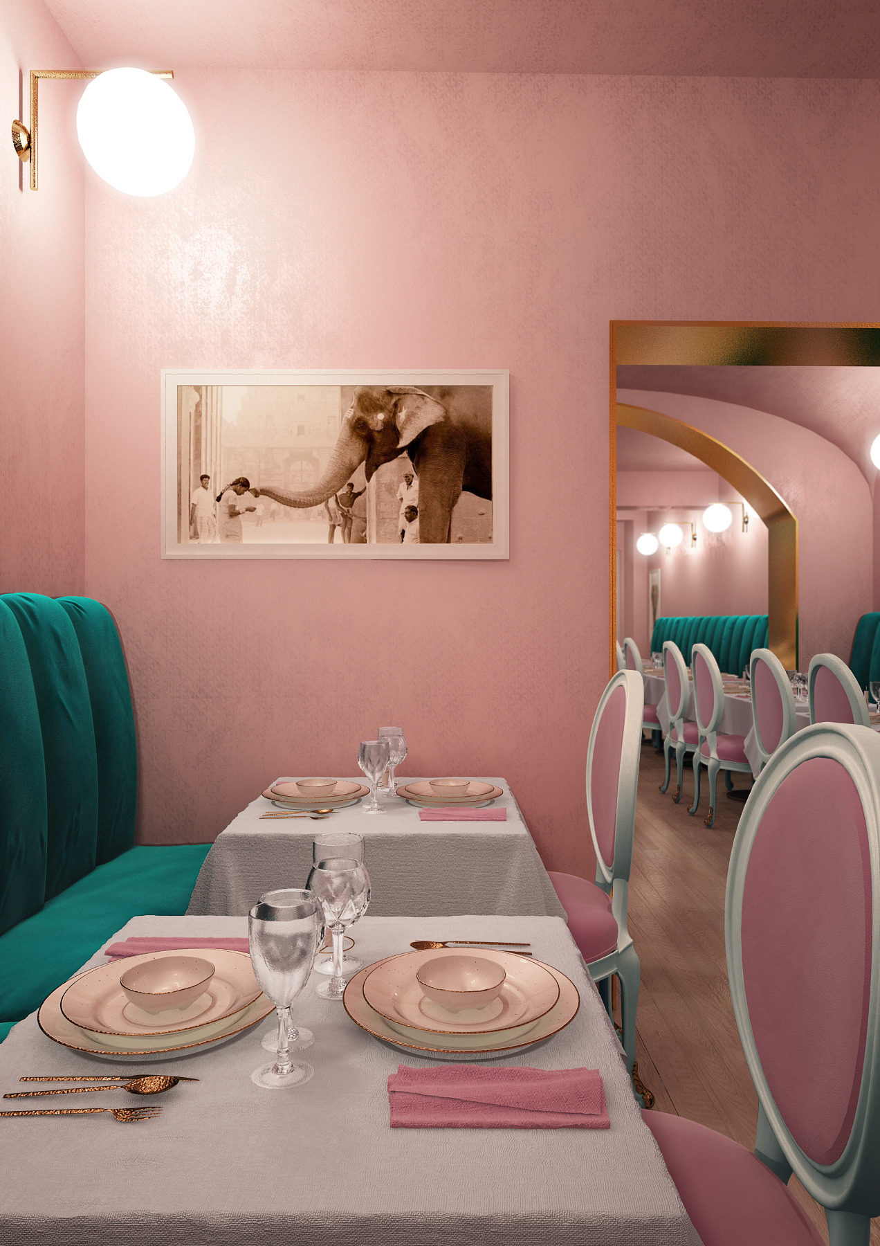 印度宫殿餐厅设计 | 2018 年未实现方案-9