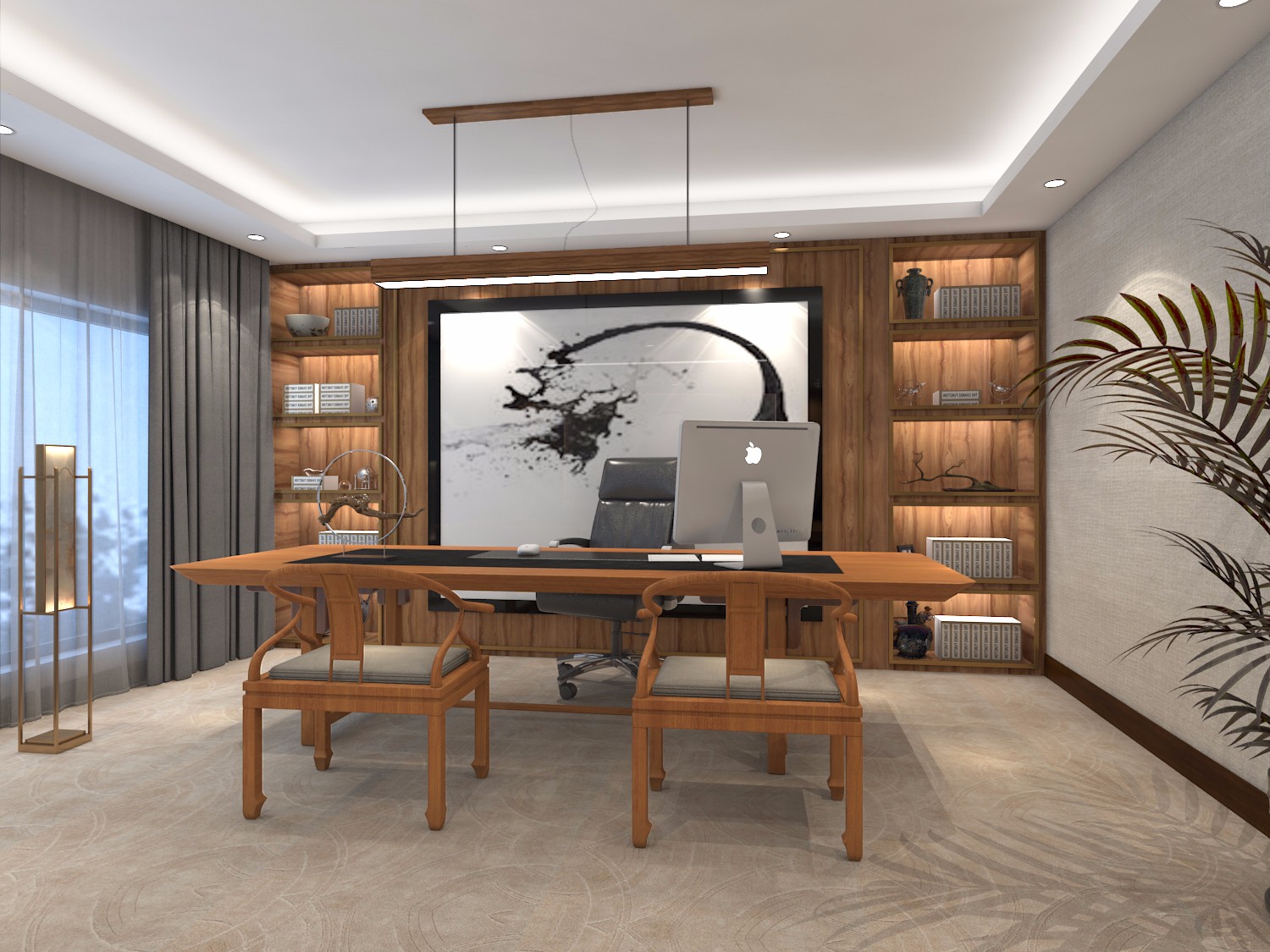 北京泰益德置业集团新中式办公空间设计-21