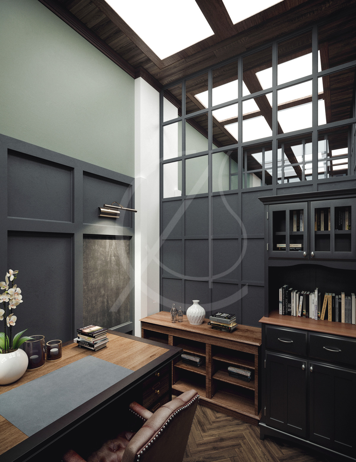 英伦风融合沙特文化,打造校园热点学生咖啡厅-11