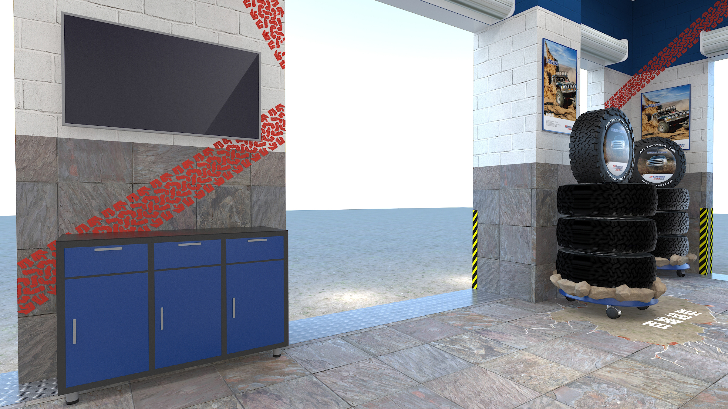 BFG 轮胎商店零售空间设计 | 现代工业风-10