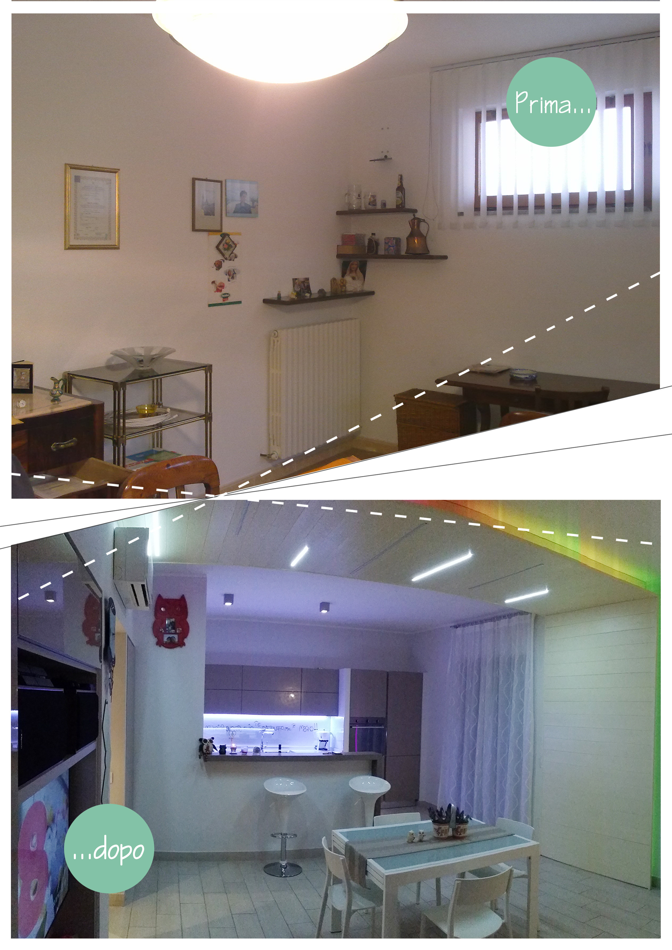 2014 年完工的个性化厨房玻璃面板装饰公寓室内设计案例-2