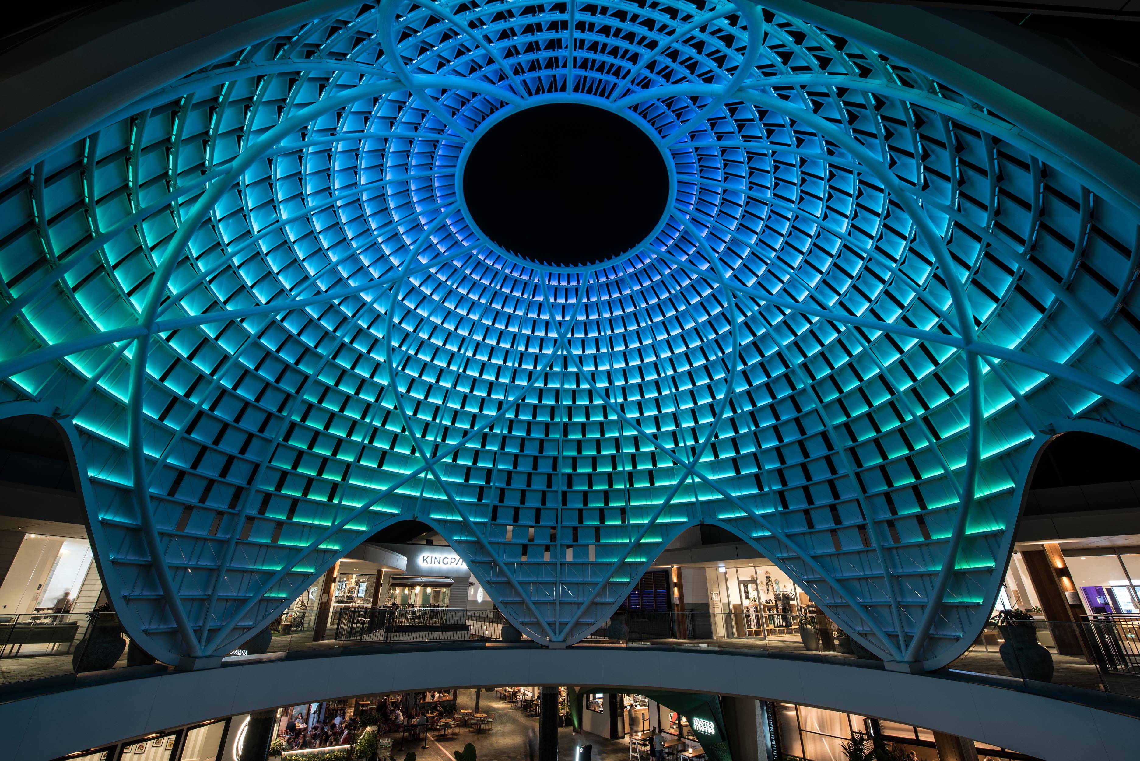 澳大利亚最大购物中心 Chermside 的创意遮阳结构照明设计-5