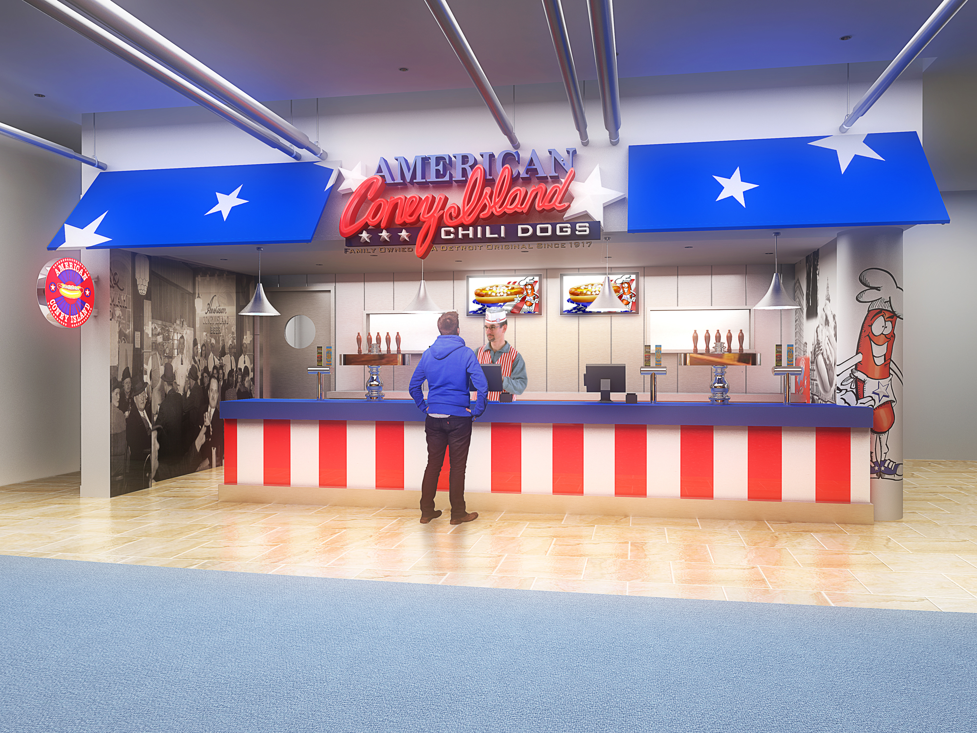 福特球场俱乐部食品饮料翻新-18