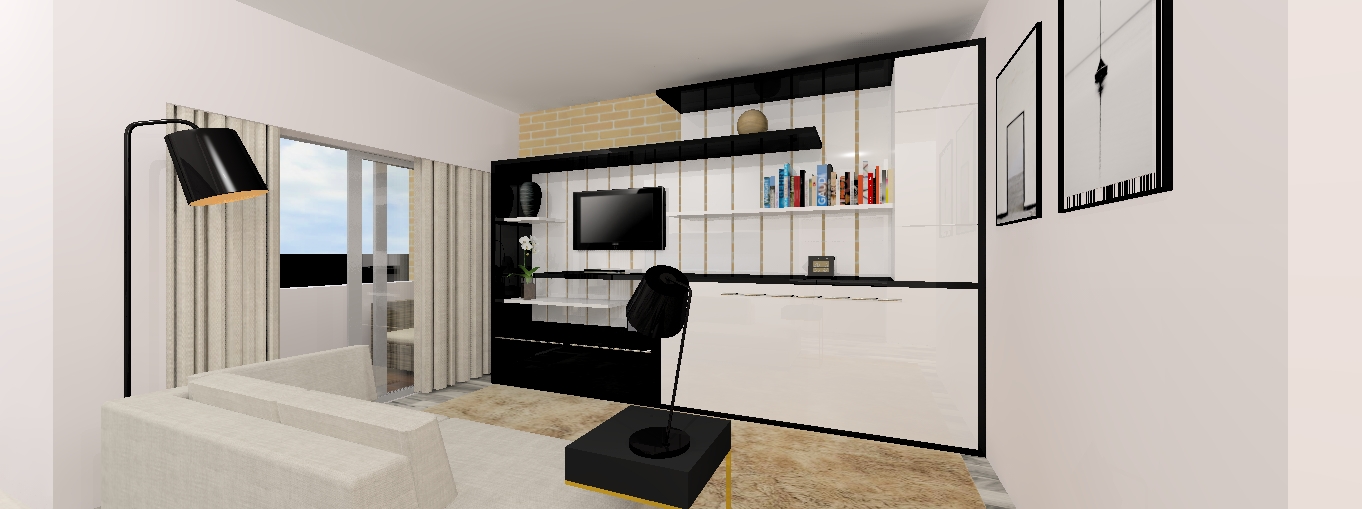 2015 年嵌入式书架床设计-12