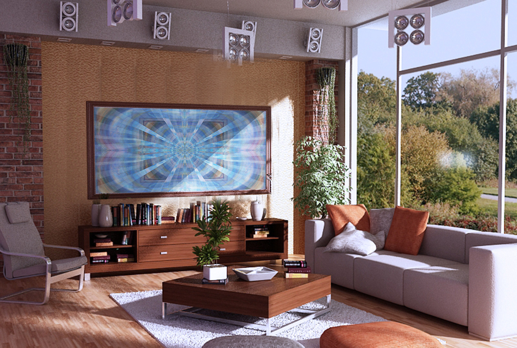 艺术面板打造现代室内空间-24