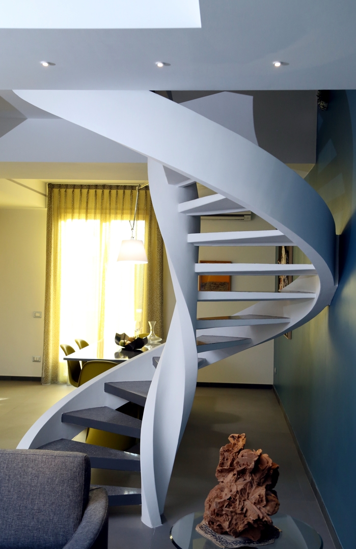 现代风格公寓设计，绿色与白色打造生活空间-3