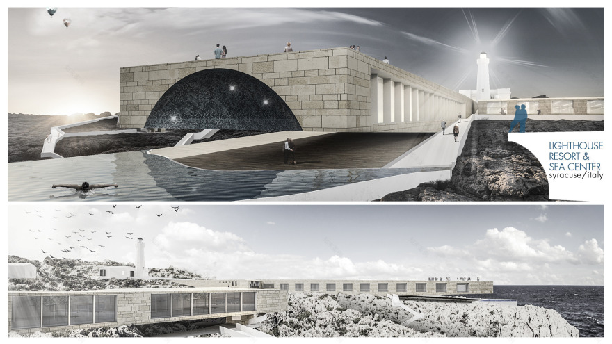 地形融入的灯塔度假酒店-0