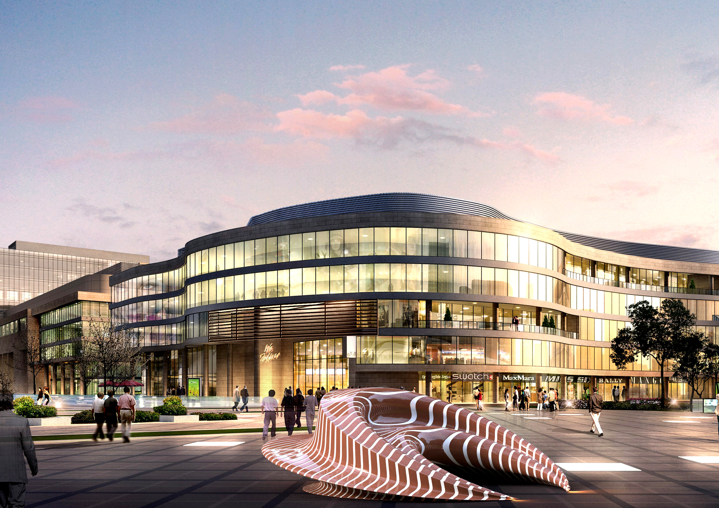 新月型公共座椅——现代建筑与室内空间的完美融合-6