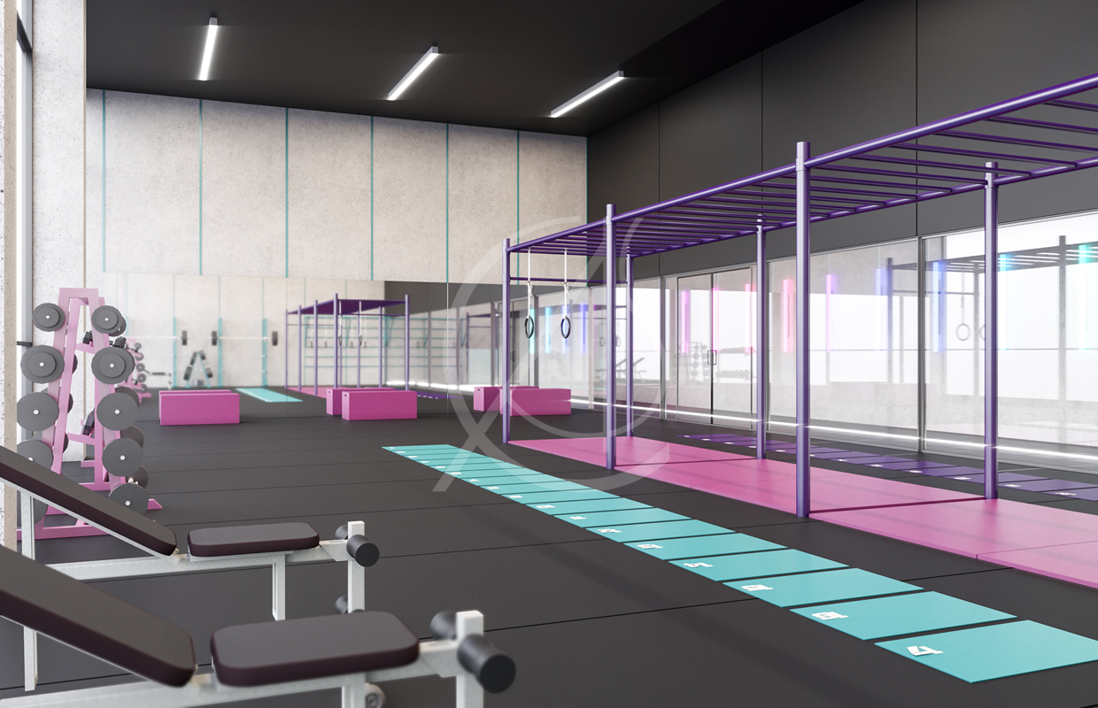 女士健身中心室内设计-7