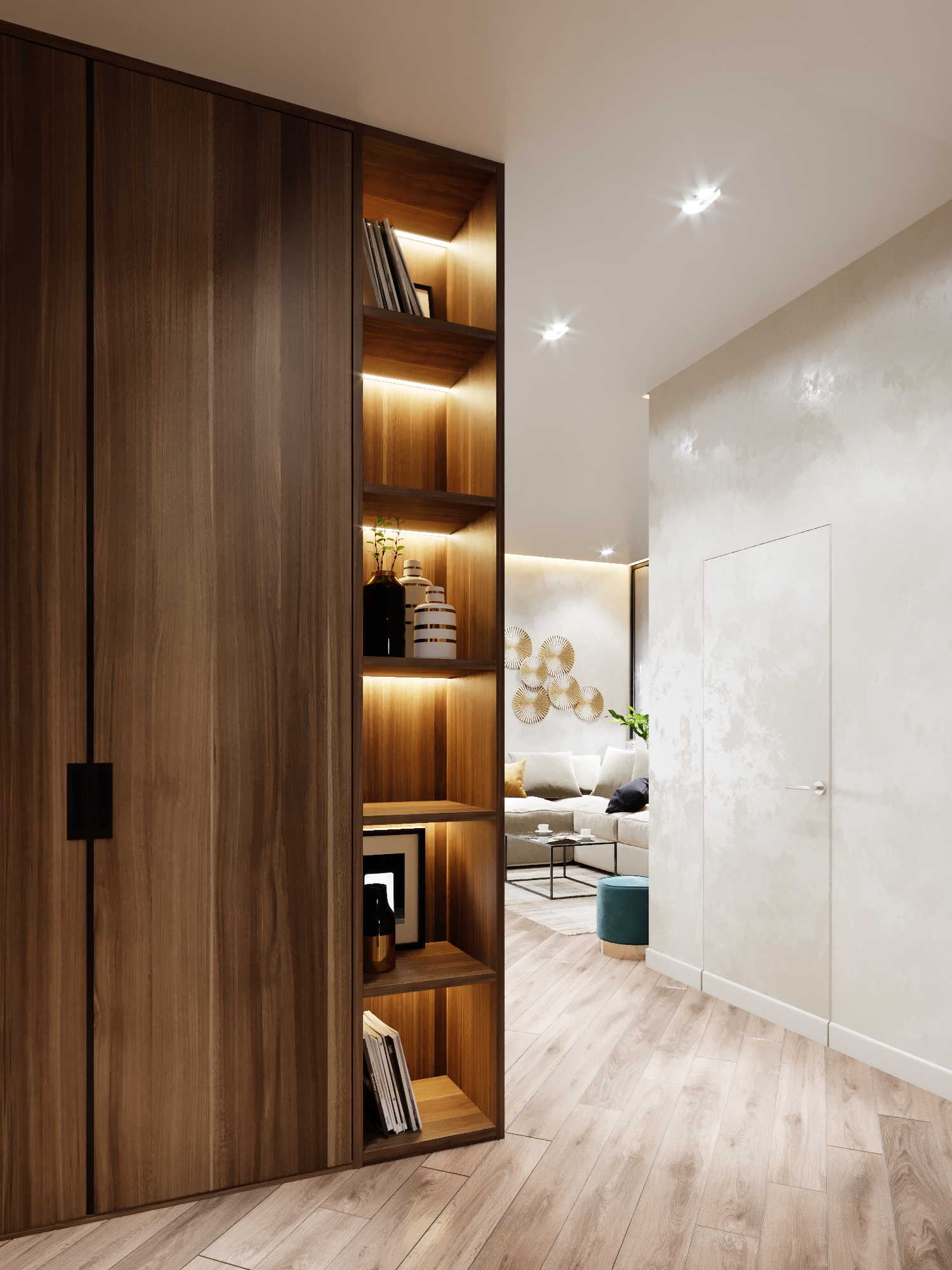 浪漫法式客厅，温馨和谐的家庭角落-18