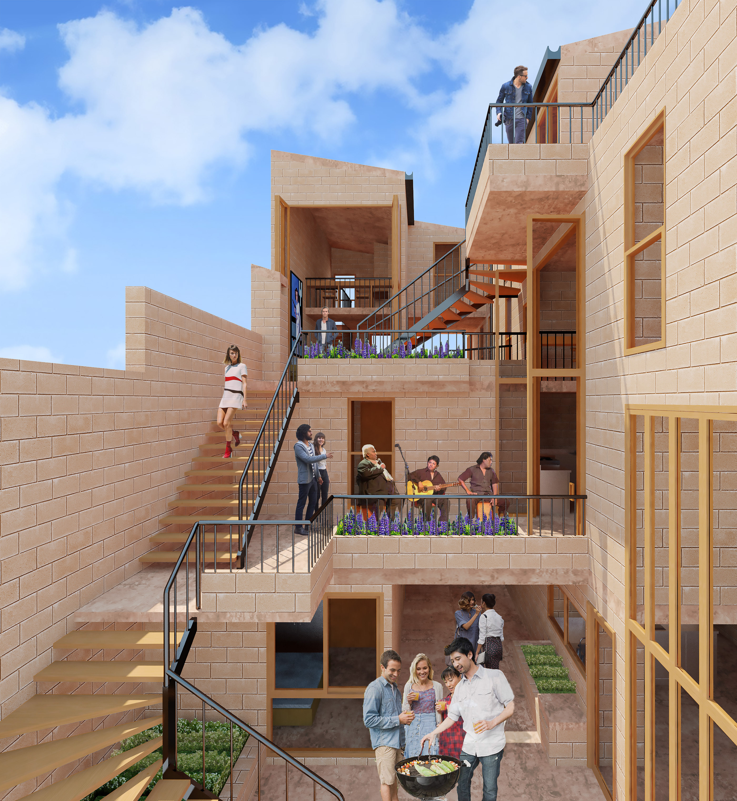 Social Dwelling Pablo Patron, Huaraz. W/NaciaGutierrez-5