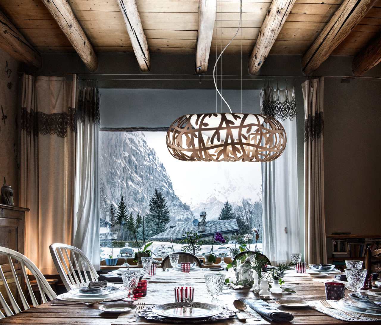 马吉奥 | 激光切割树枝灯的春意盎然-0