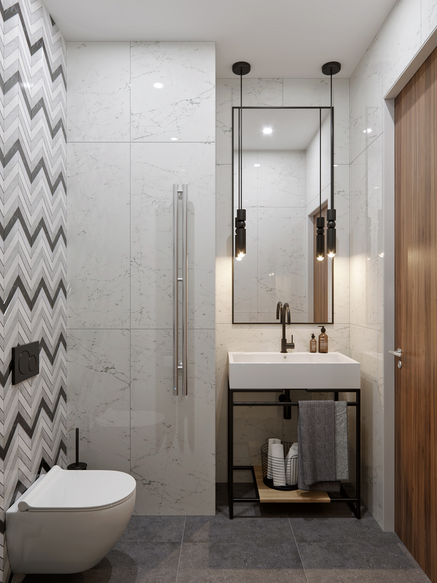 莫斯科 116 平米暗黑系室内设计-10