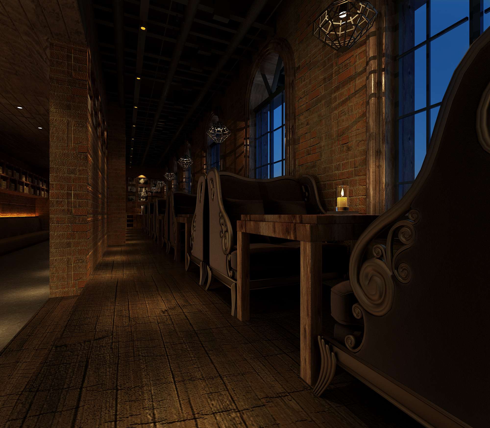 沈育晖作品  餐饮 咖啡厅800平-2