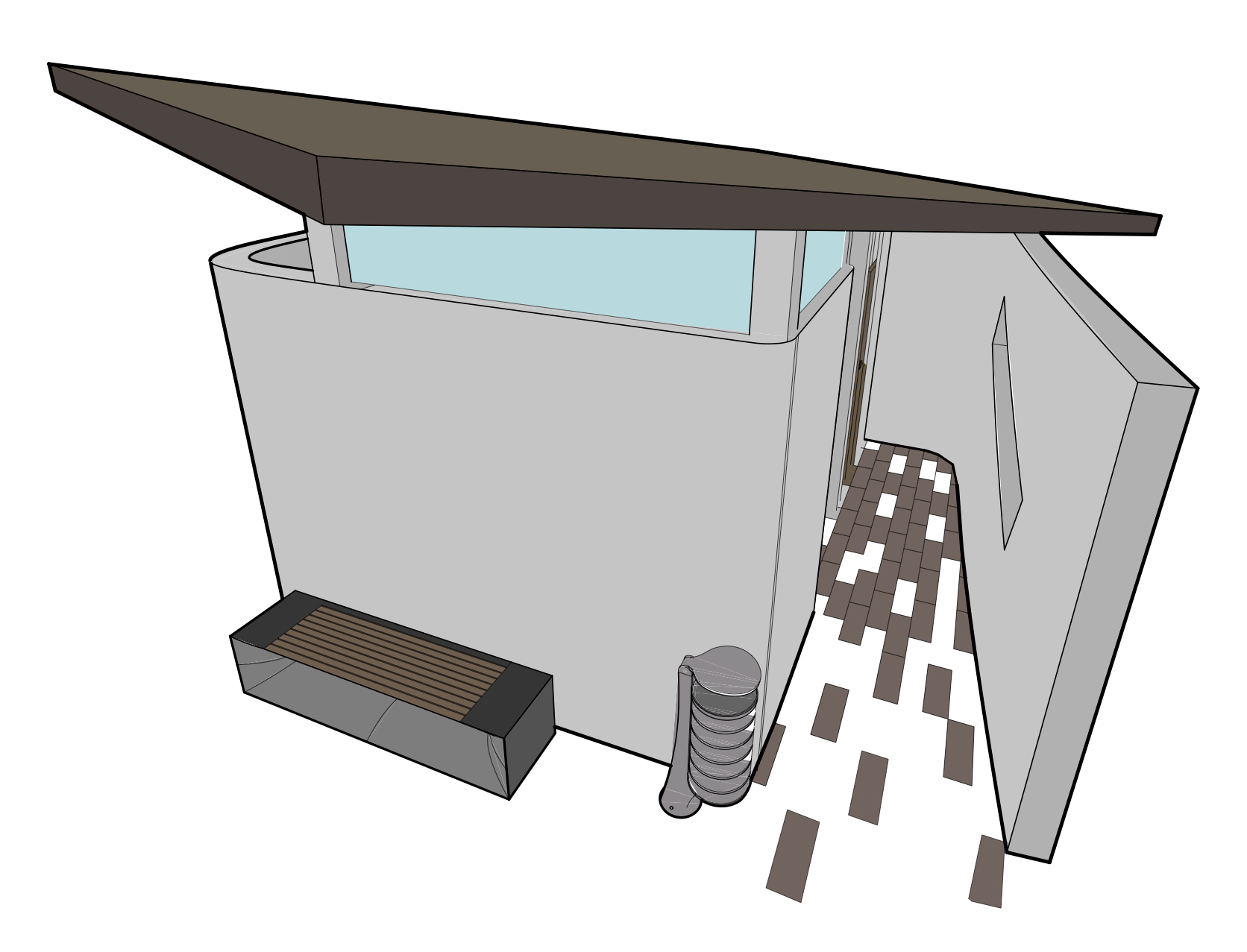 公园公共浴室设计 | 自然与隐私的和谐共生-9