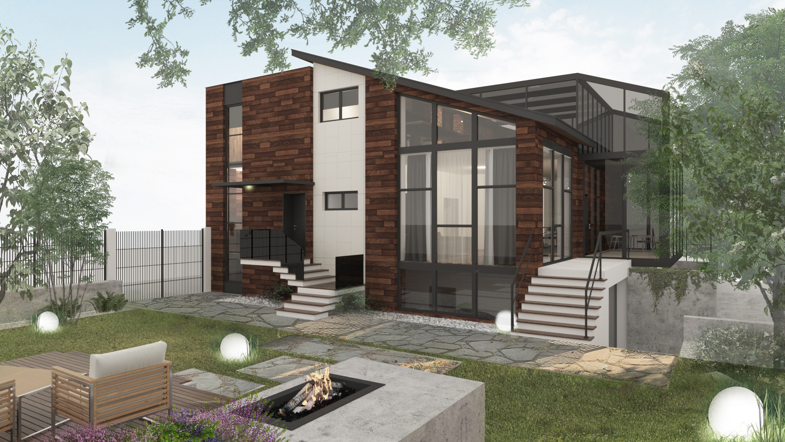 45-X 别墅 | 融入自然的室内设计杰作-0