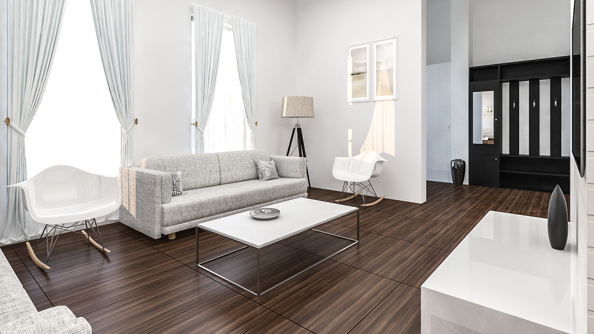 现代简约客厅设计案例-5