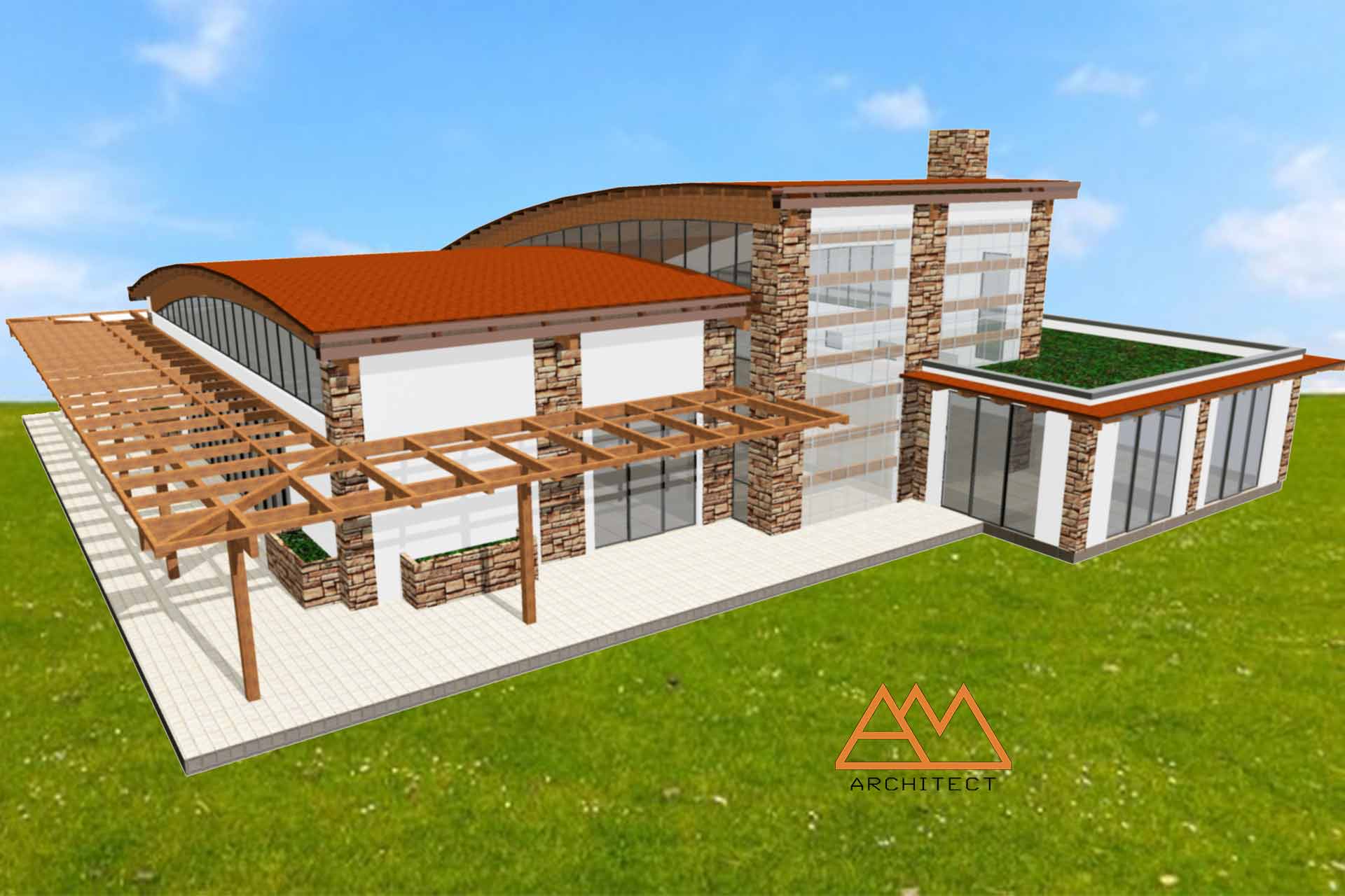 线性几何风格建筑 | 轻盈空间与充足光照的完美结合-11