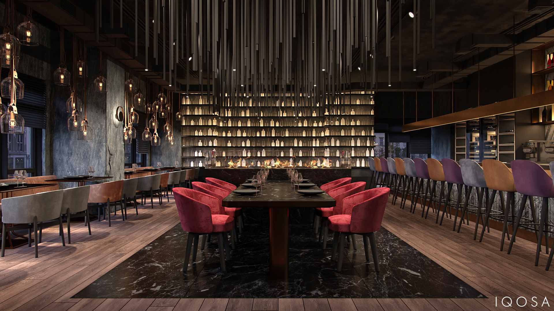 欧式高档餐厅 | 自然材料与精致设计的完美融合-2