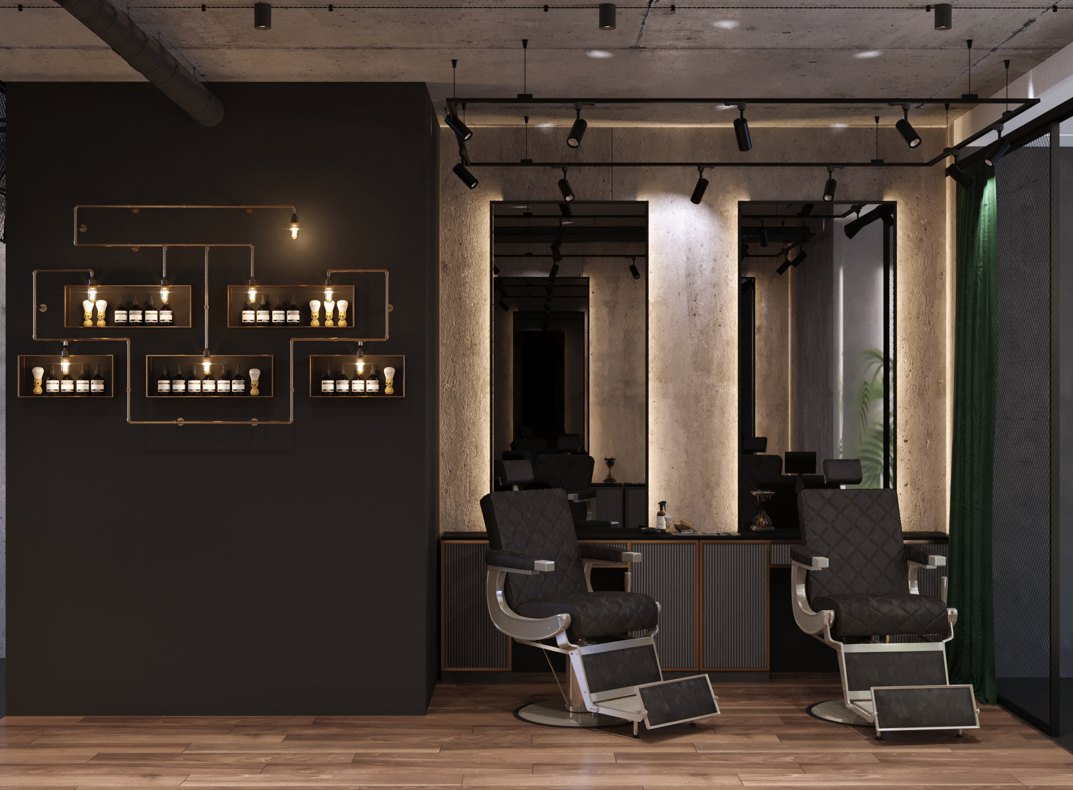 Interior design Barbershop-7