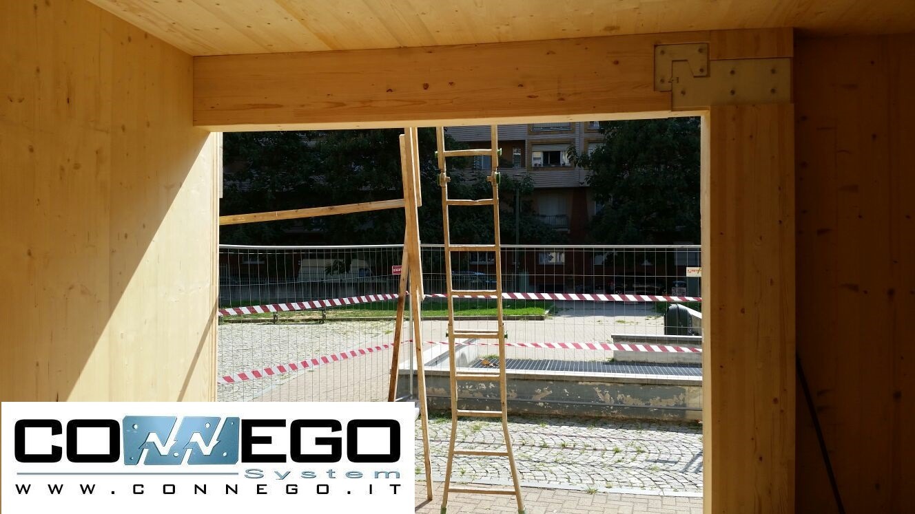 意大利都灵智能城市 Connego 公共广场木结构建筑-15