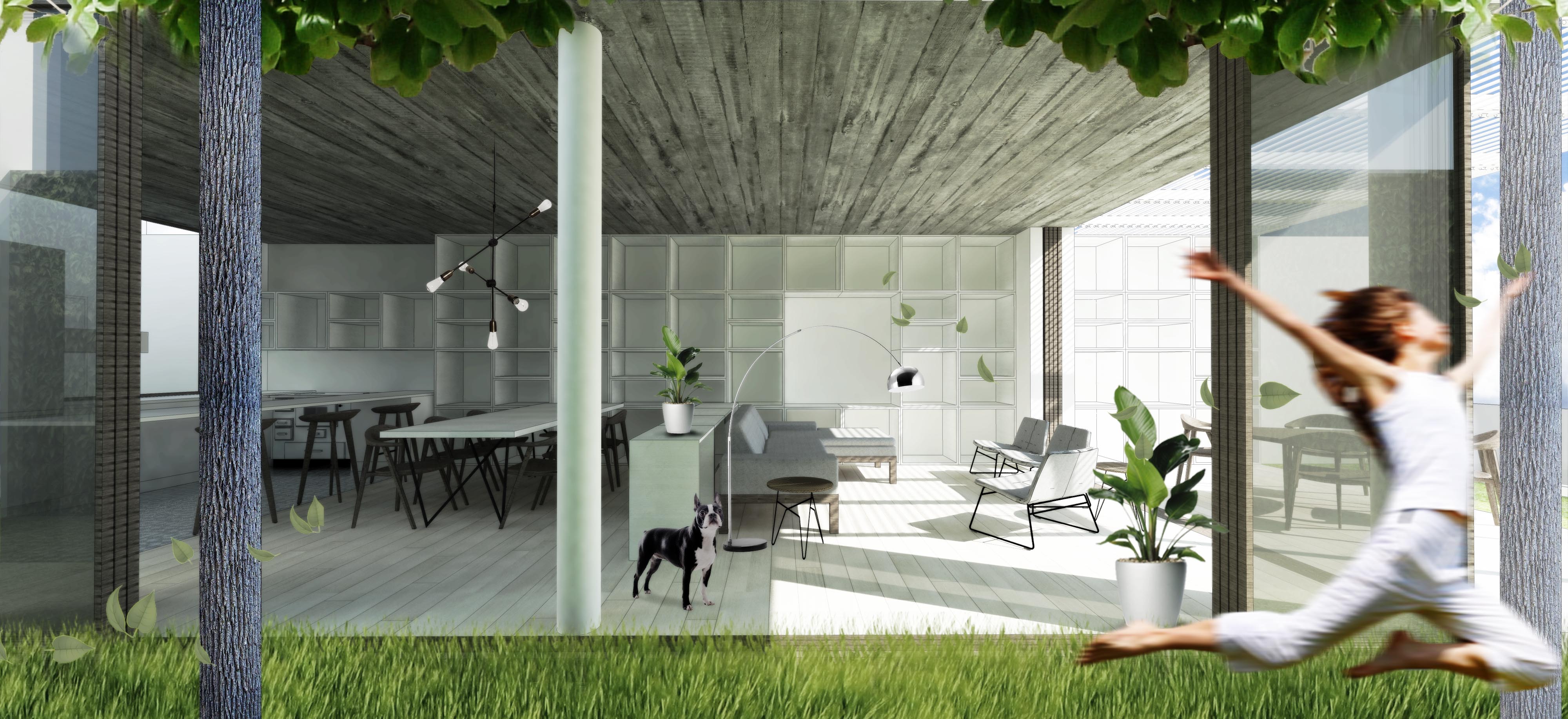 融入自然的花园别墅-7