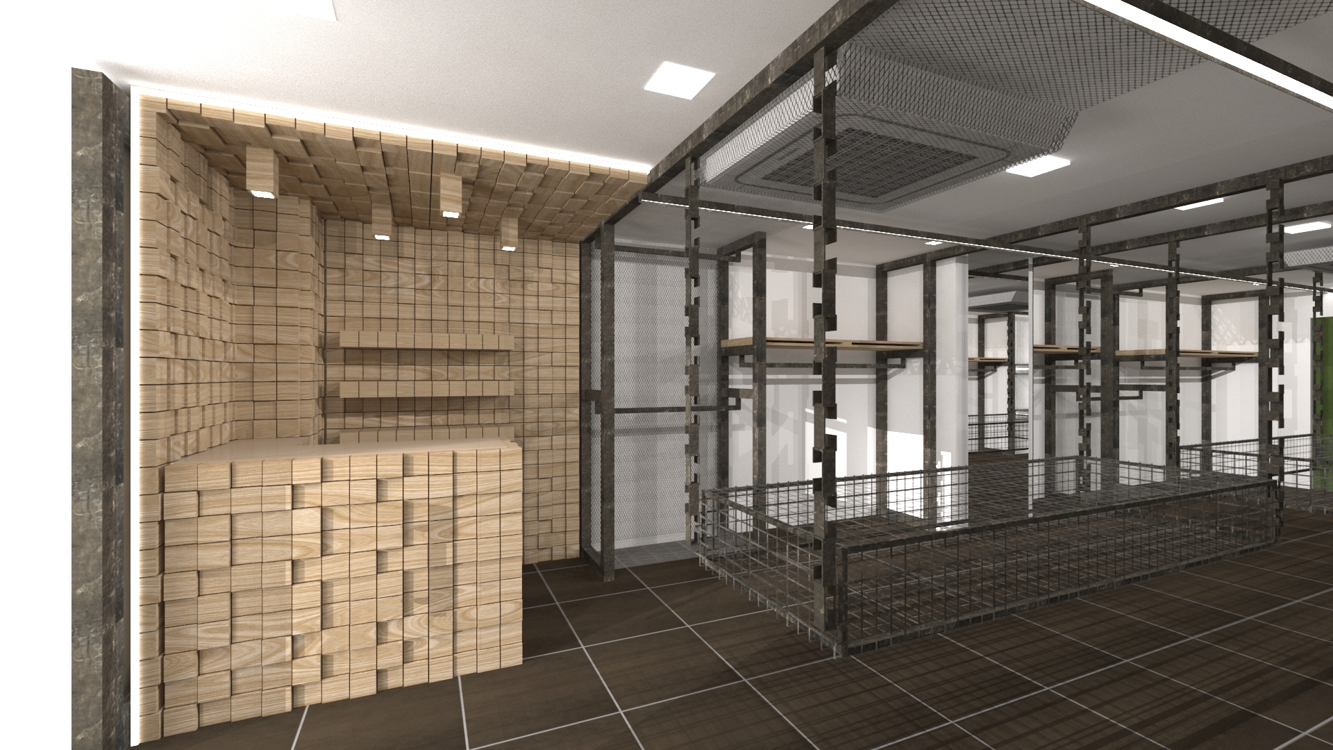 废旧材料打造的时尚女装旗舰店-1