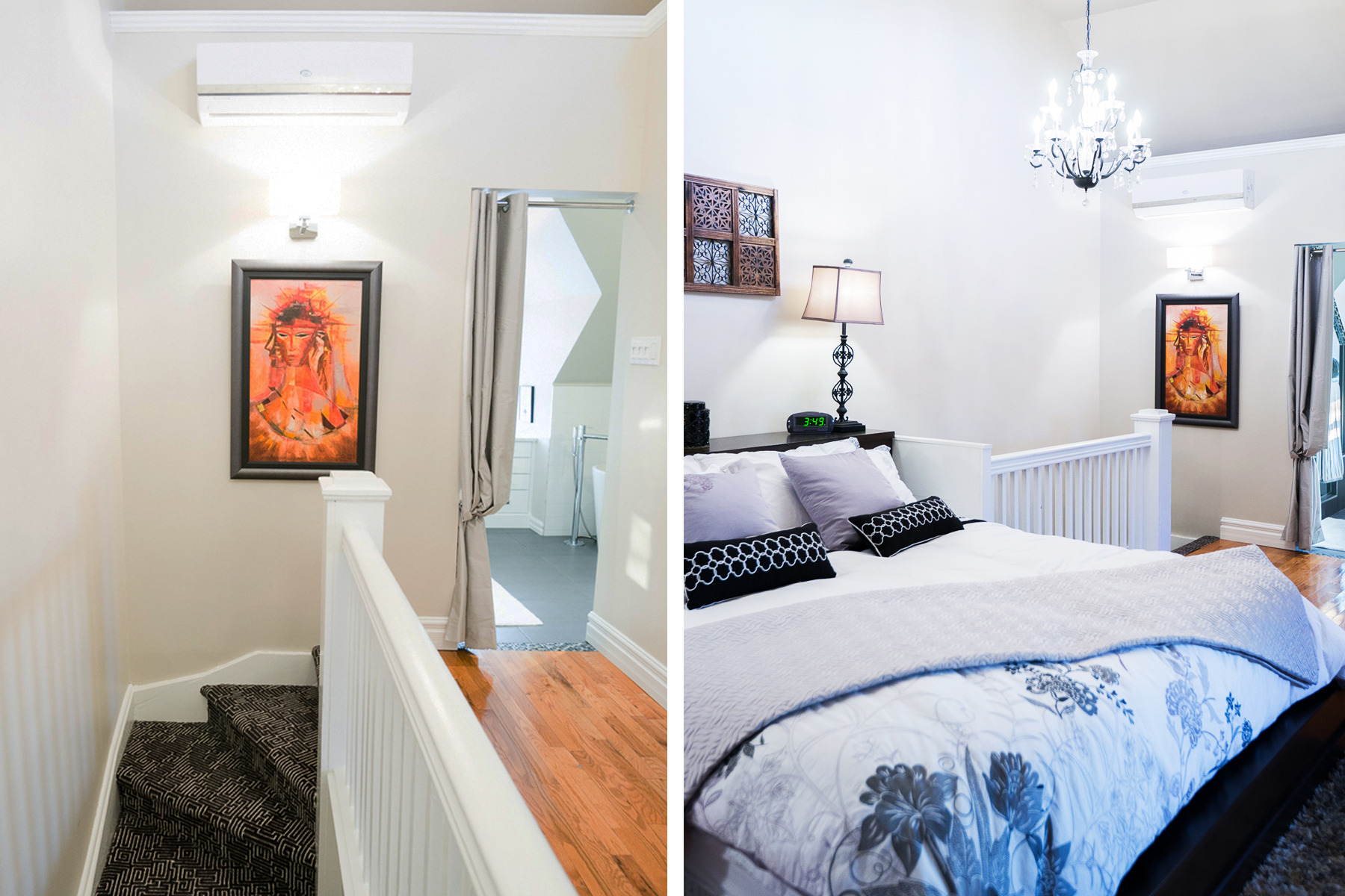 独特阁楼里的开放式主卧套房设计-25